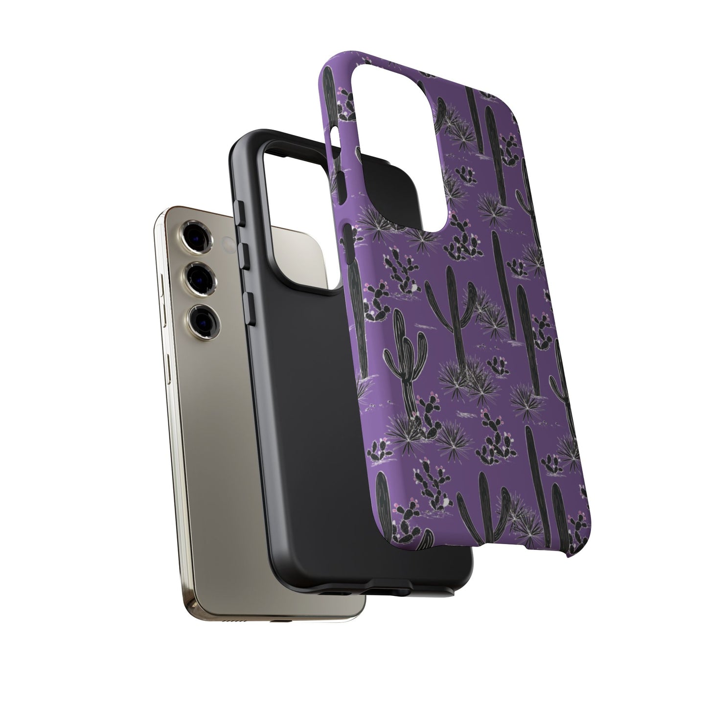 Purple Cactus Love Phone Case