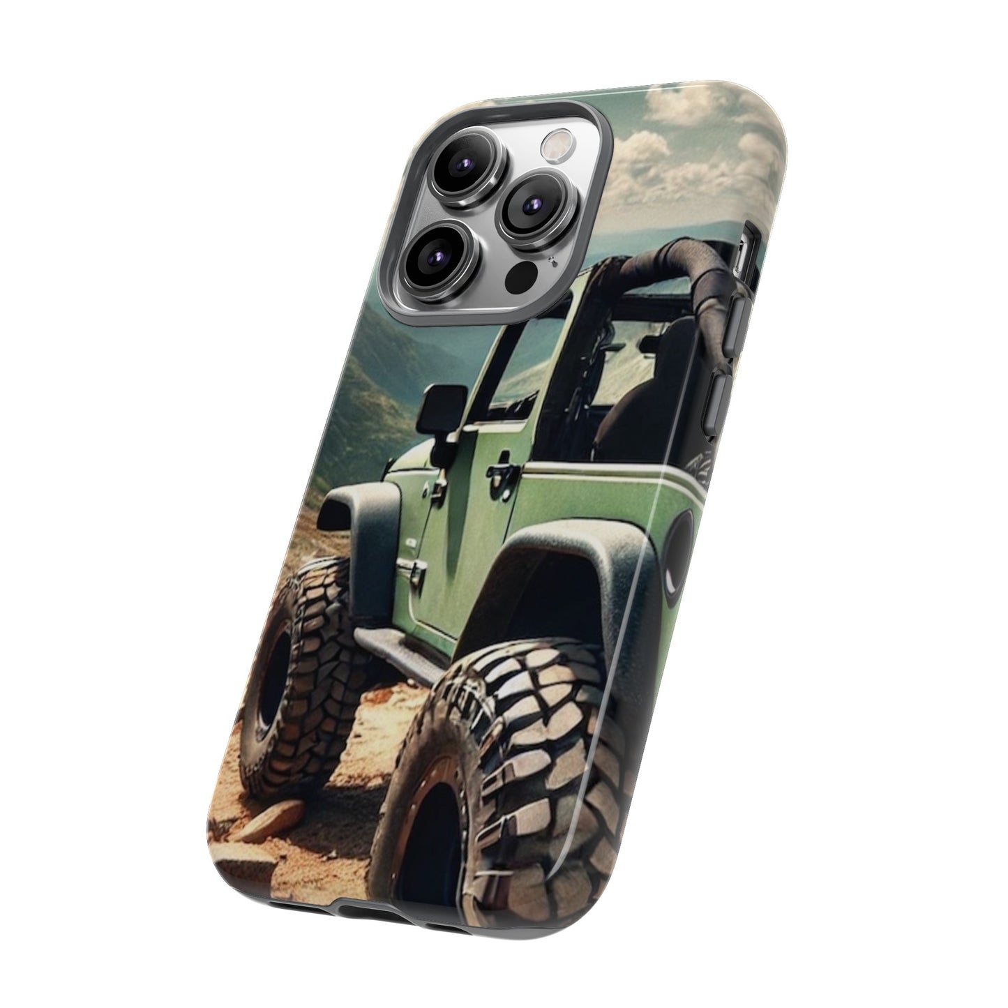 Green Jeep Protective Phone Case