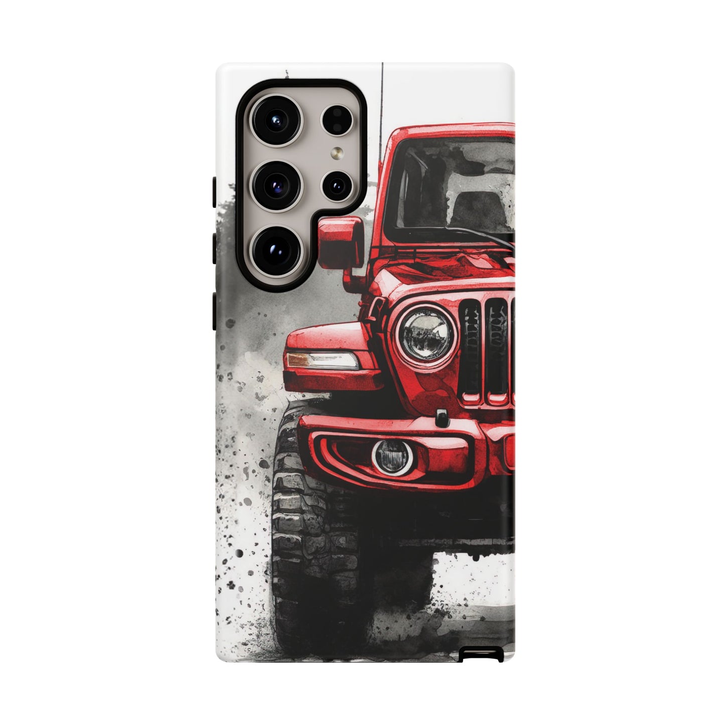 Off Road Love Red Wrangler Protective Phone Case for Iphone, Samsung and Google Phones
