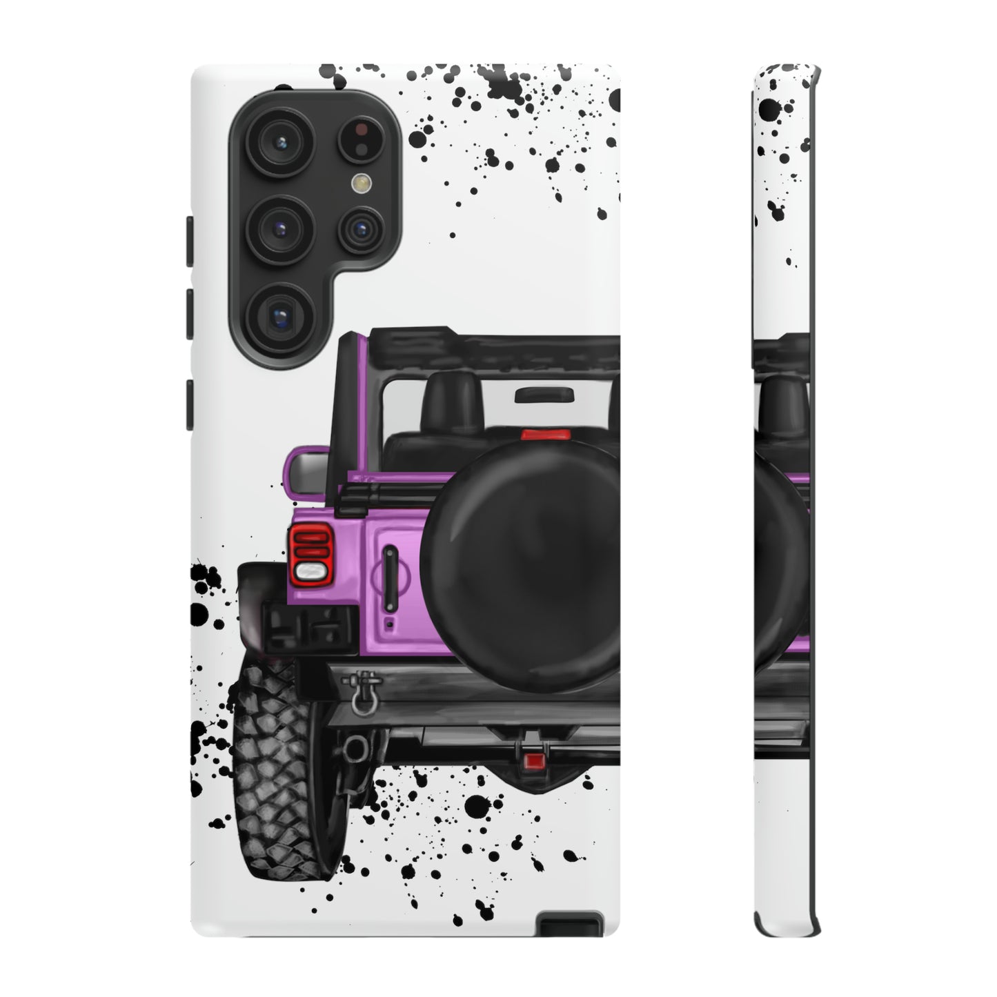 Off Road Life Charcoal Pink/Light Purple Protective Case for Iphone, Google and Samsung