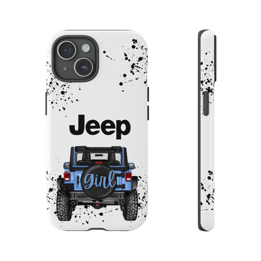 Off Road Girl Light Blue Protective Case for Iphone, Google and Samsung Phones