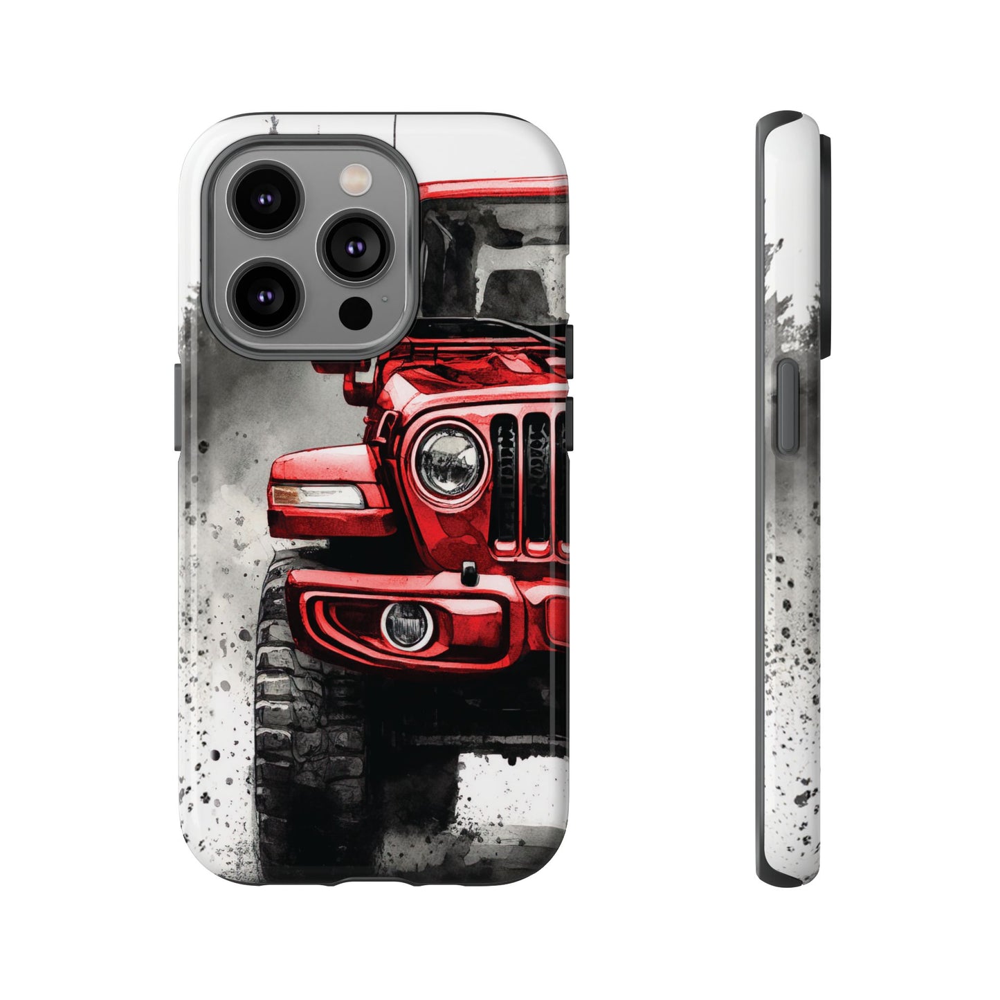 Off Road Love Red Wrangler Protective Phone Case for Iphone, Samsung and Google Phones