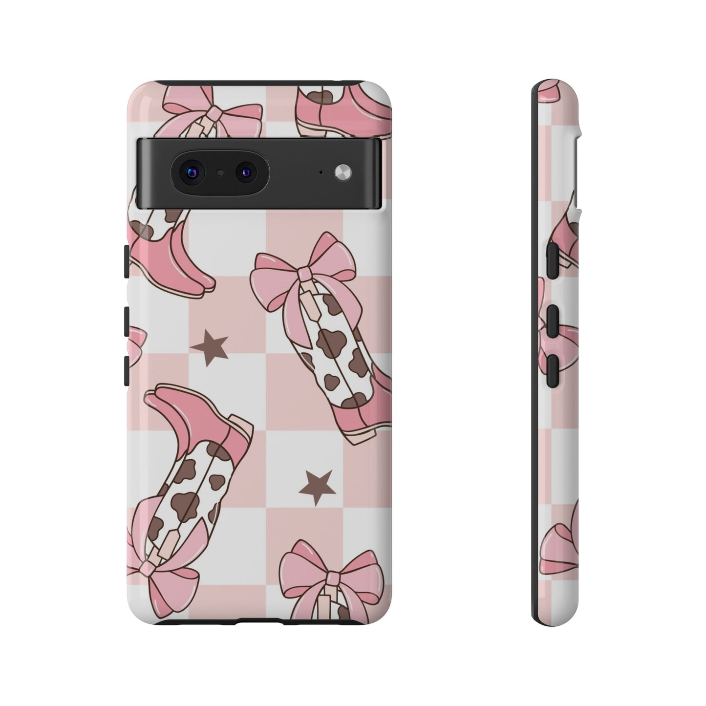 Cowboy Boots and Bows Protective Phone Case