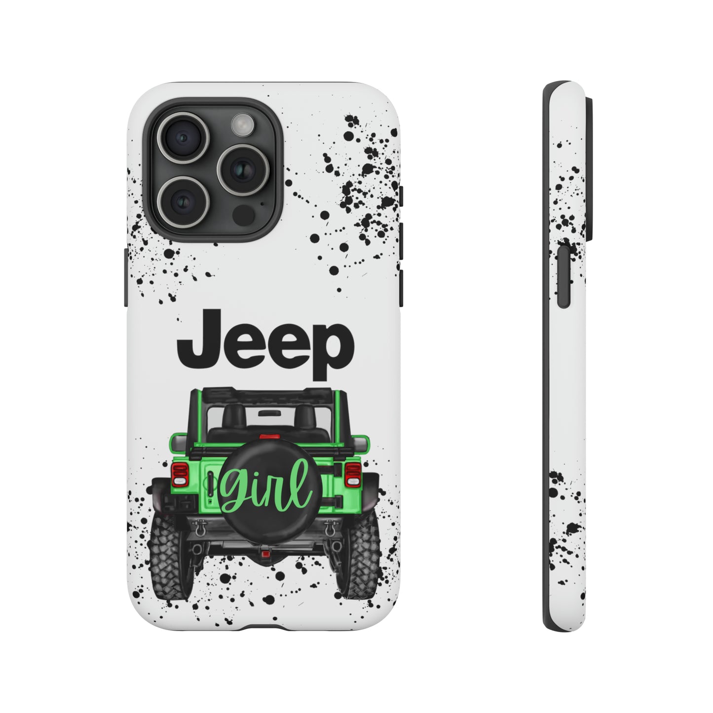 Off Road Girl Light Green Protective Case for Iphone, Google and Samsung Phones