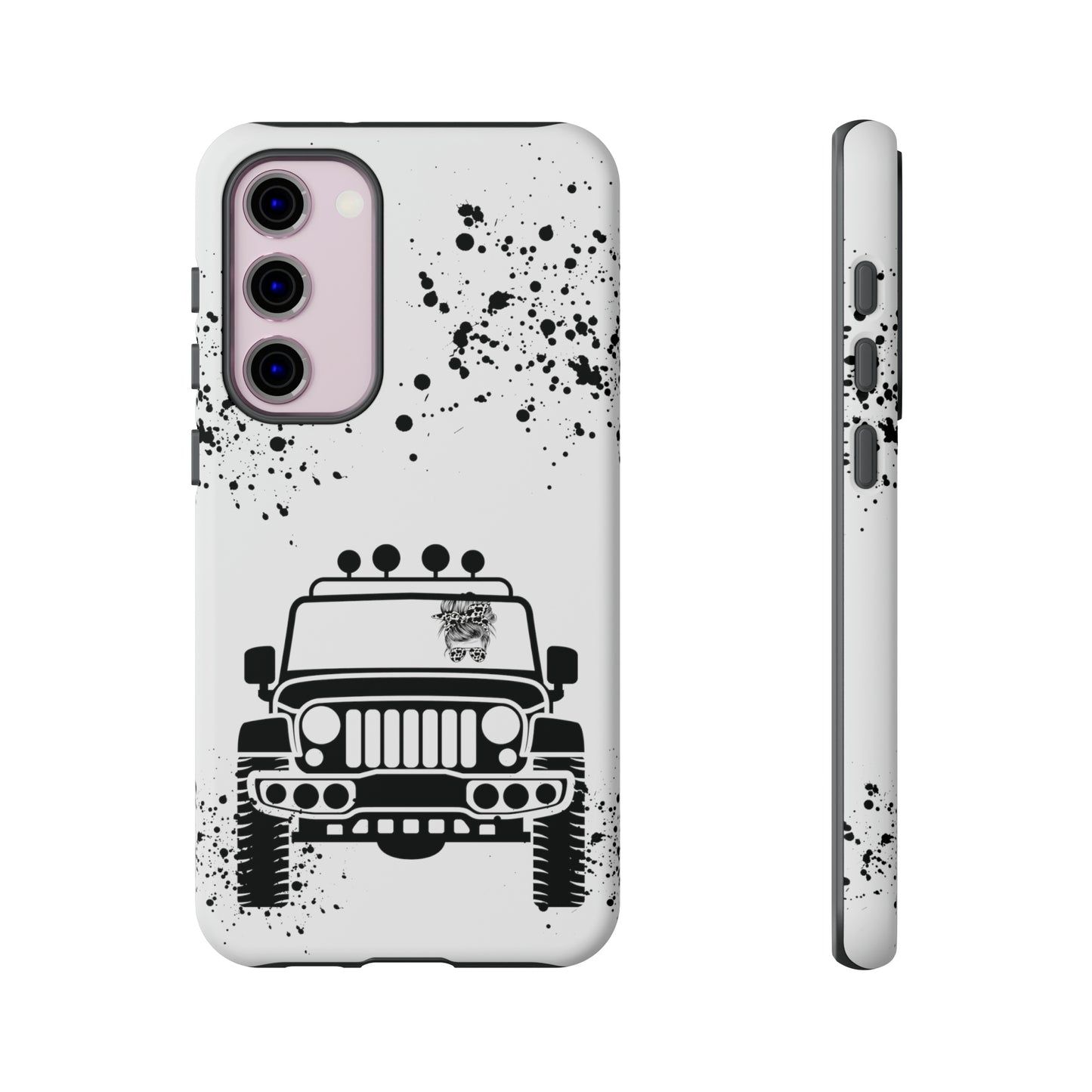 Off Road Girl Cow Print Shades Protective Phone Case for Iphone, Samsung and Google Phones