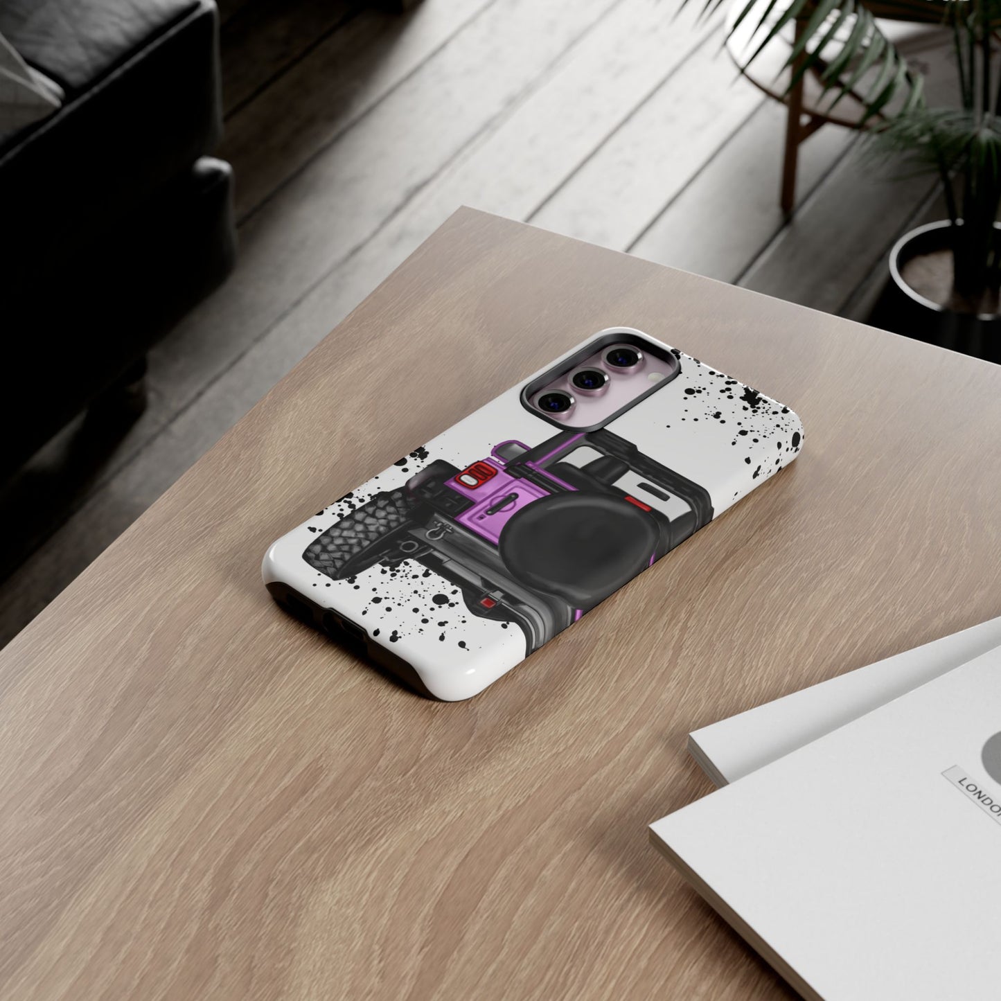 Off Road Life Pink/Light Purple Protective Case for Iphone, Google and Samsung