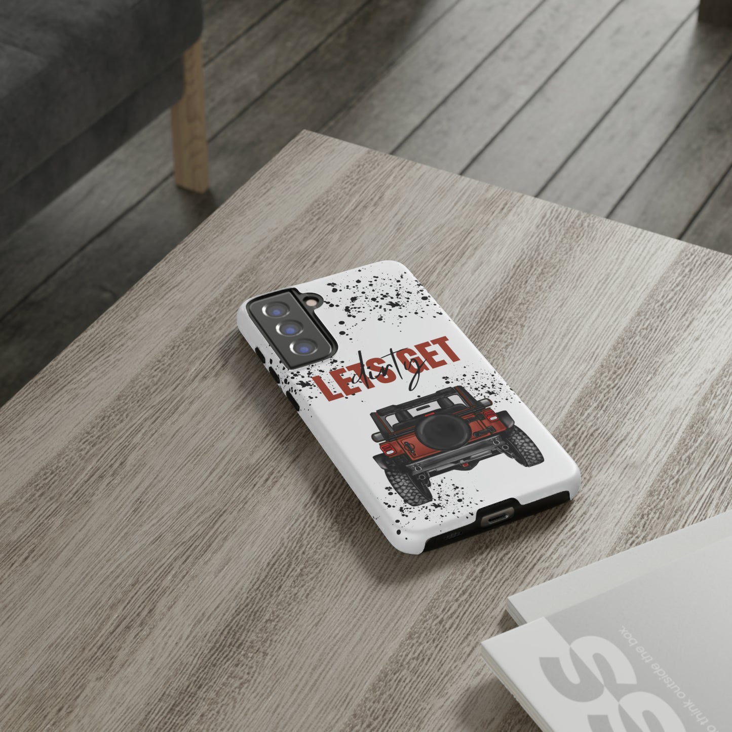 Lets Get Dirty Splatter Rust Protective Phone Case