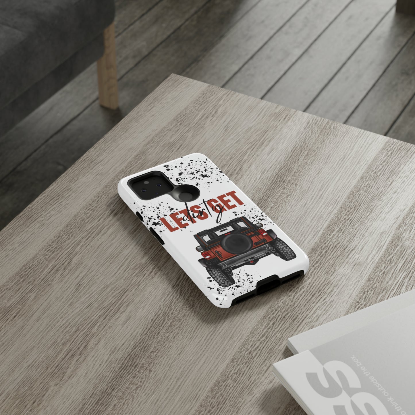 Lets Get Dirty Splatter Rust Protective Phone Case