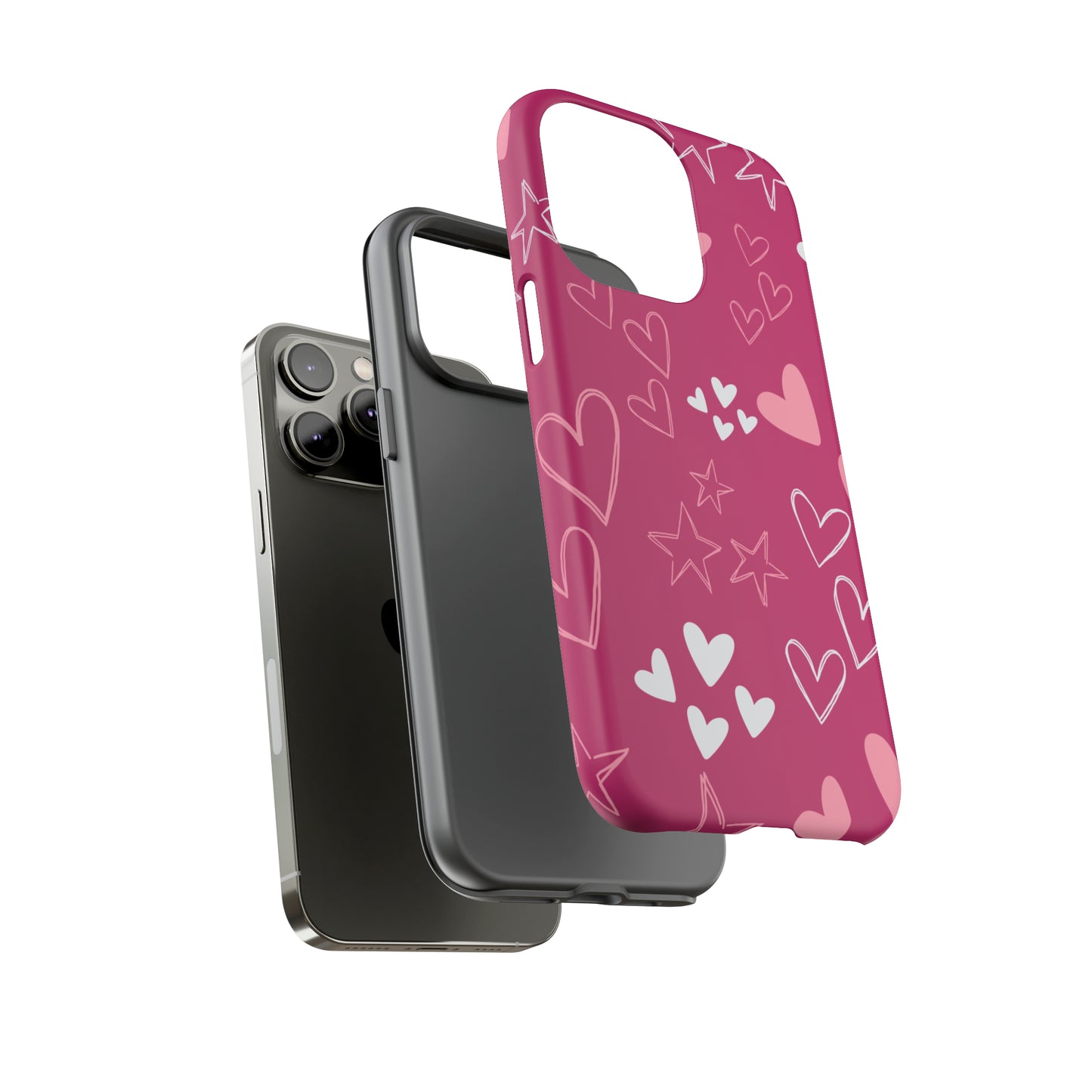 Heart and Stars Protective Case for Google, IPhone and Samsung phones