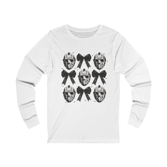 Jason Voorhees Bows Unisex Jersey Long Sleeve Tee