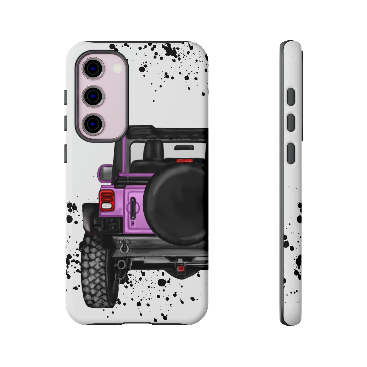 Off Road Life Charcoal Pink/Light Purple Protective Case for Iphone, Google and Samsung