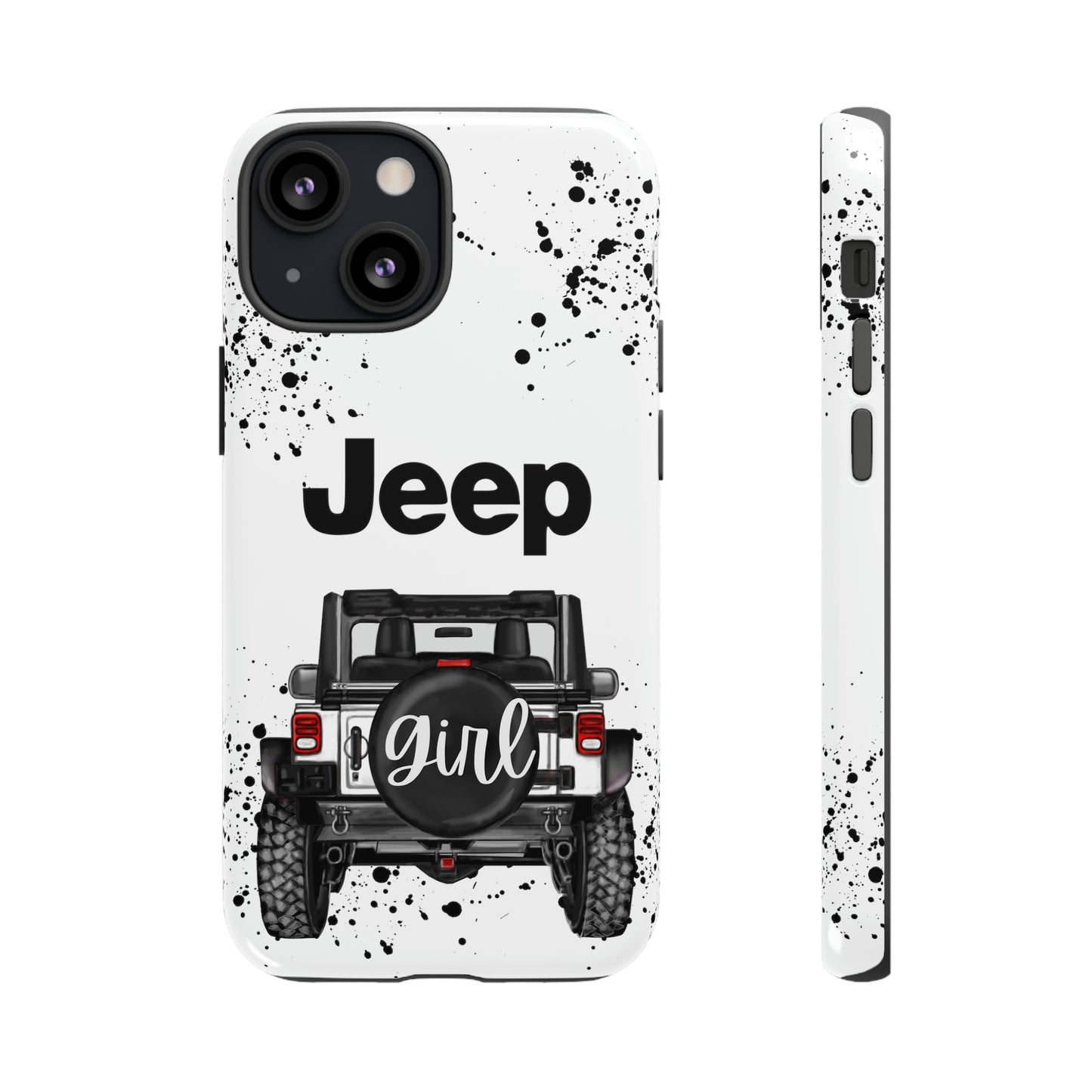 Off Road Girl White Protective Case for Iphone, Google and Samsung Phones