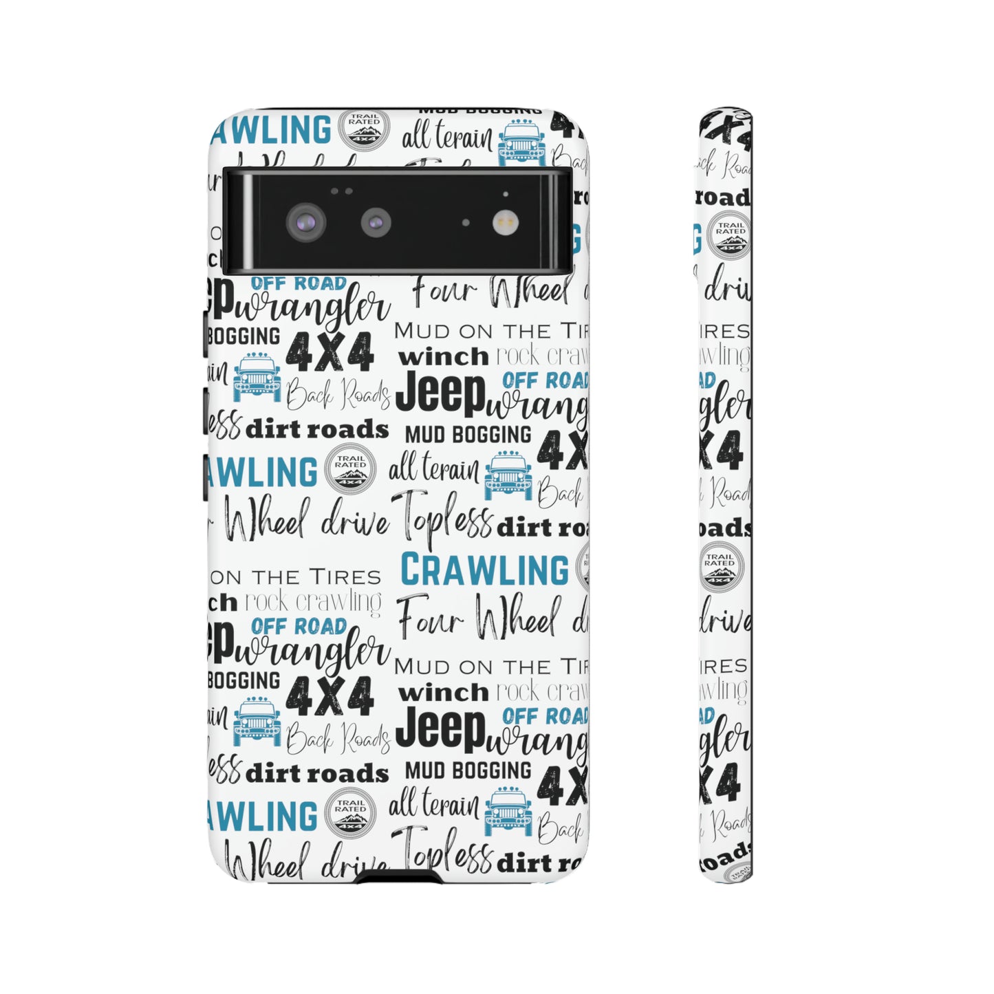 Off Road Subway Art Turquoise Protective Phone Case for Iphone, Samsung and Google Phones