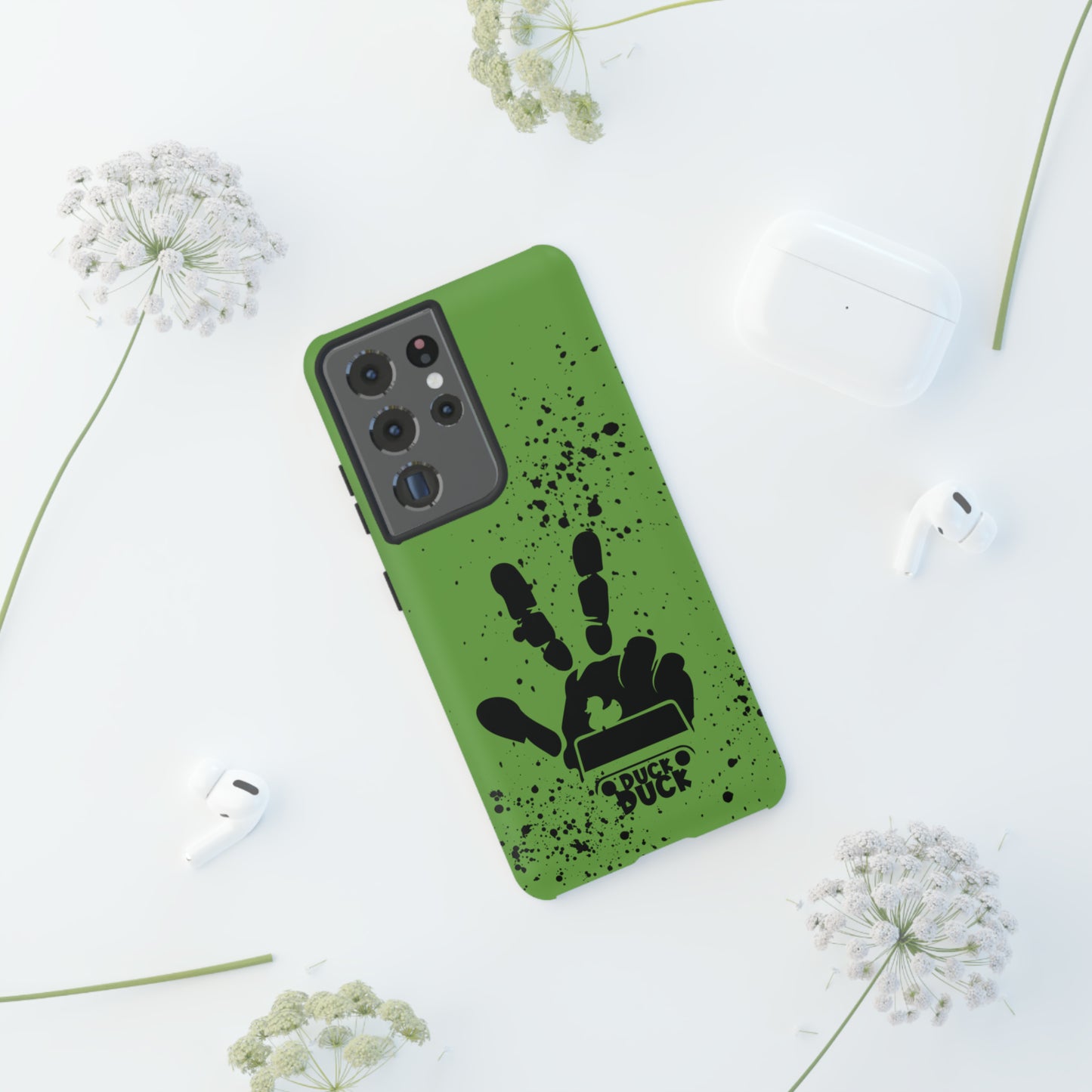 Duck Duck Green Protective Phone Case for IPhone, Samsung and Google Phones