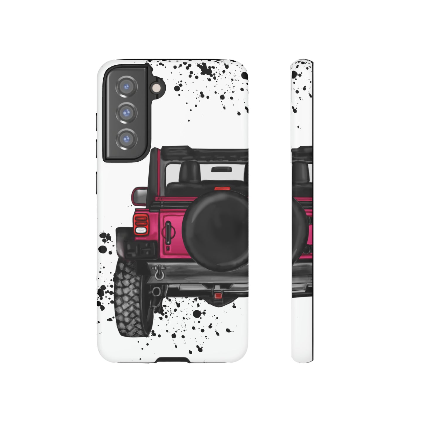 Off Road Life Dark Pink Protective Case for Iphone, Google and Samsung