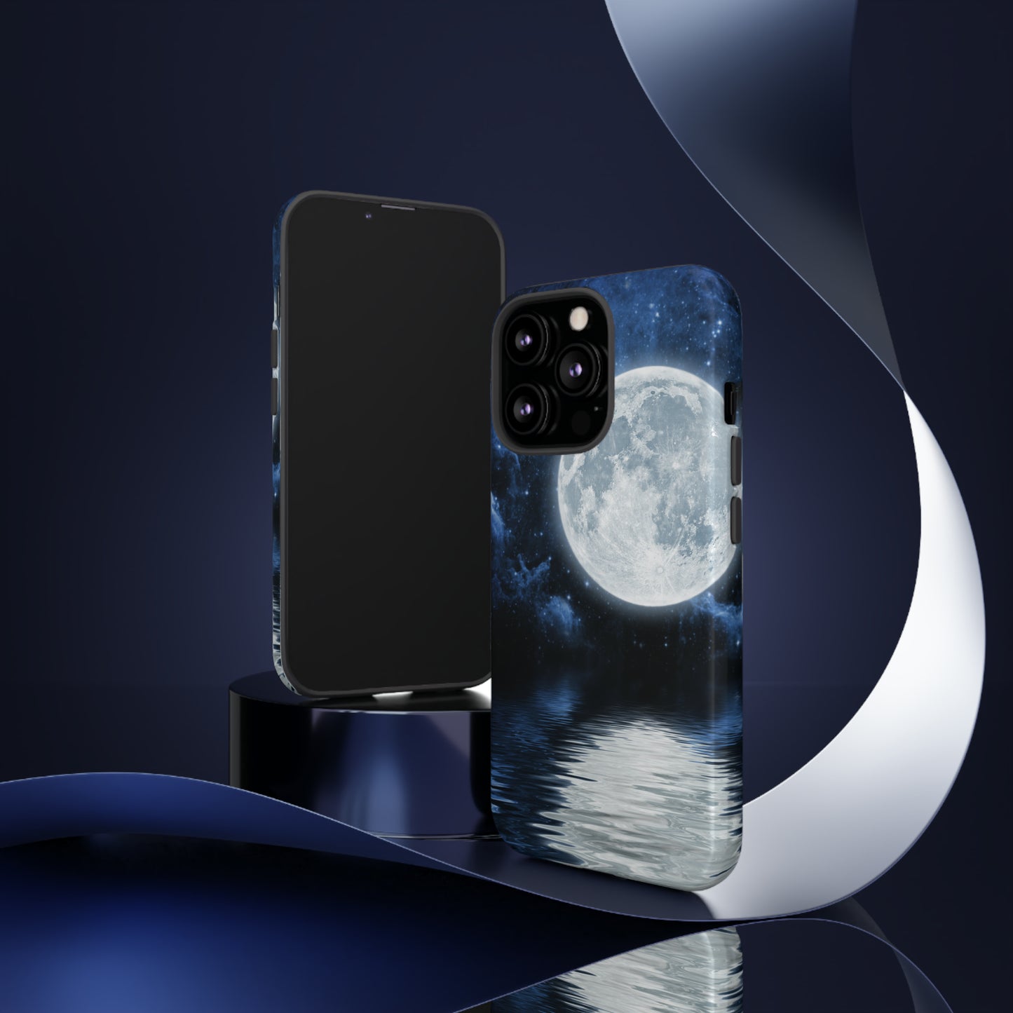 Moon Reflection Protective Phone Case for IPhone, Google and Samsung Phones