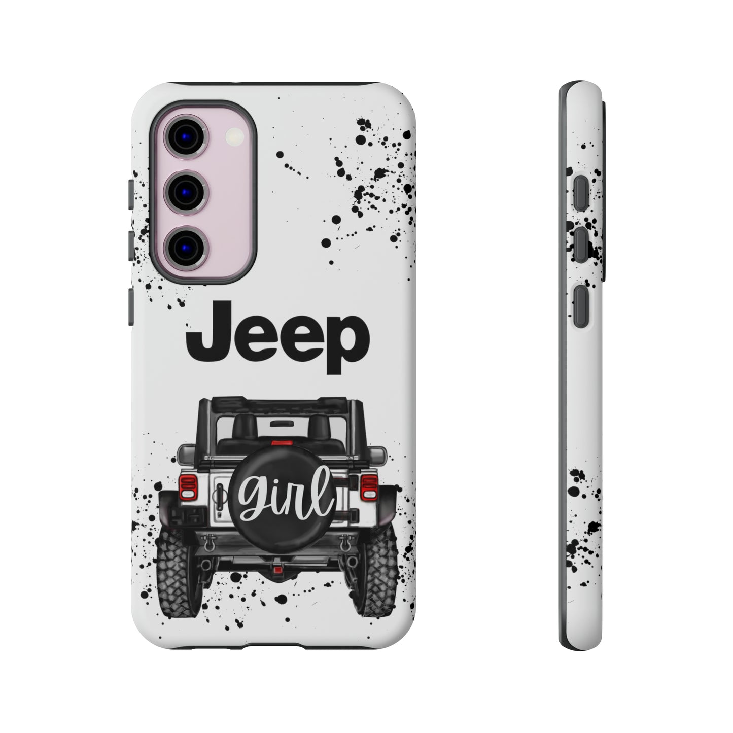 Off Road Girl White Protective Case for Iphone, Google and Samsung Phones