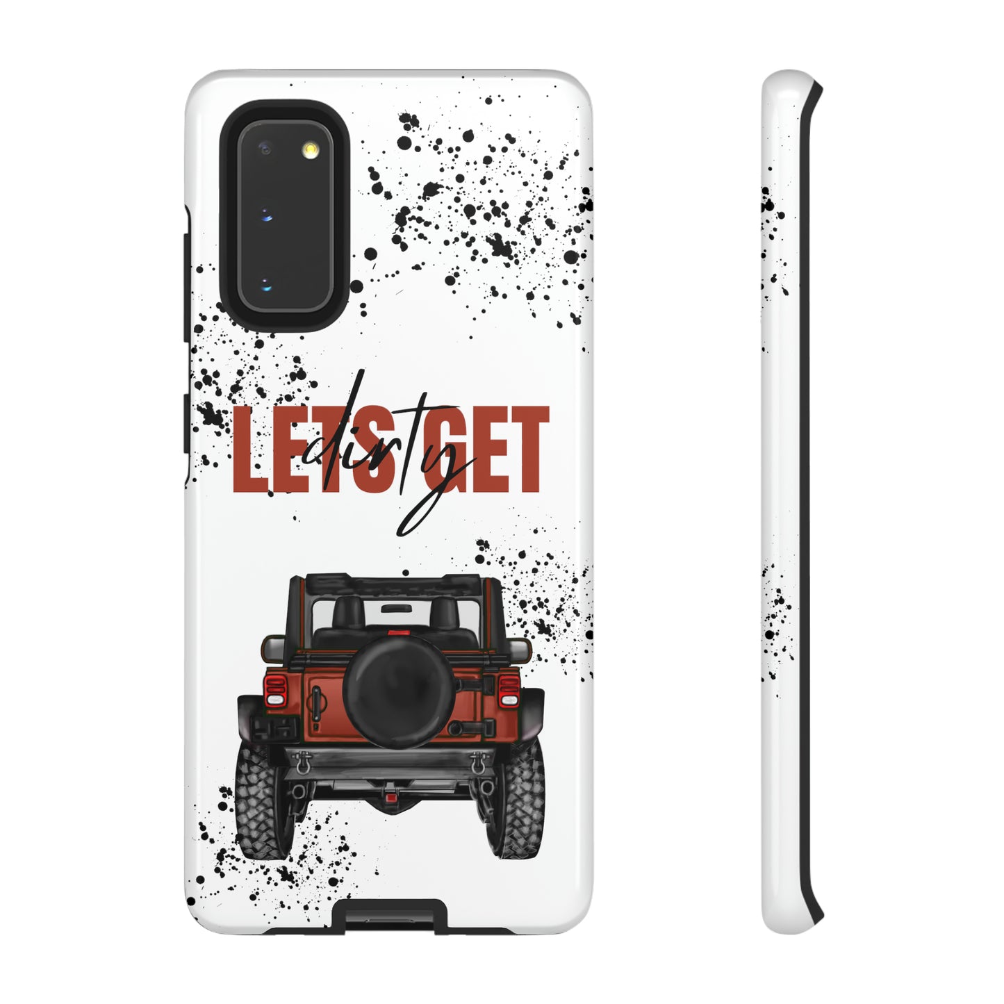 Lets Get Dirty Splatter Rust Protective Phone Case