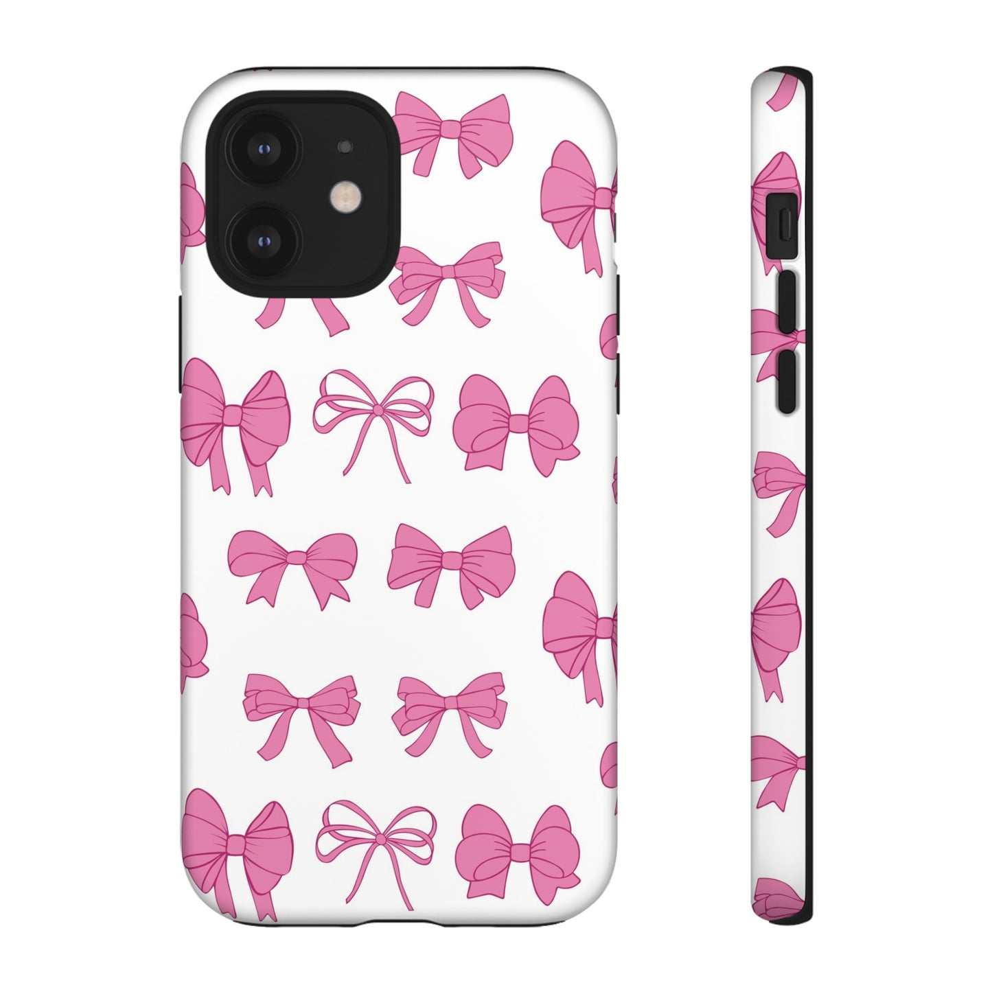 Pink Bows Protective Phone Case for Iphone, Samsung and Google Phones