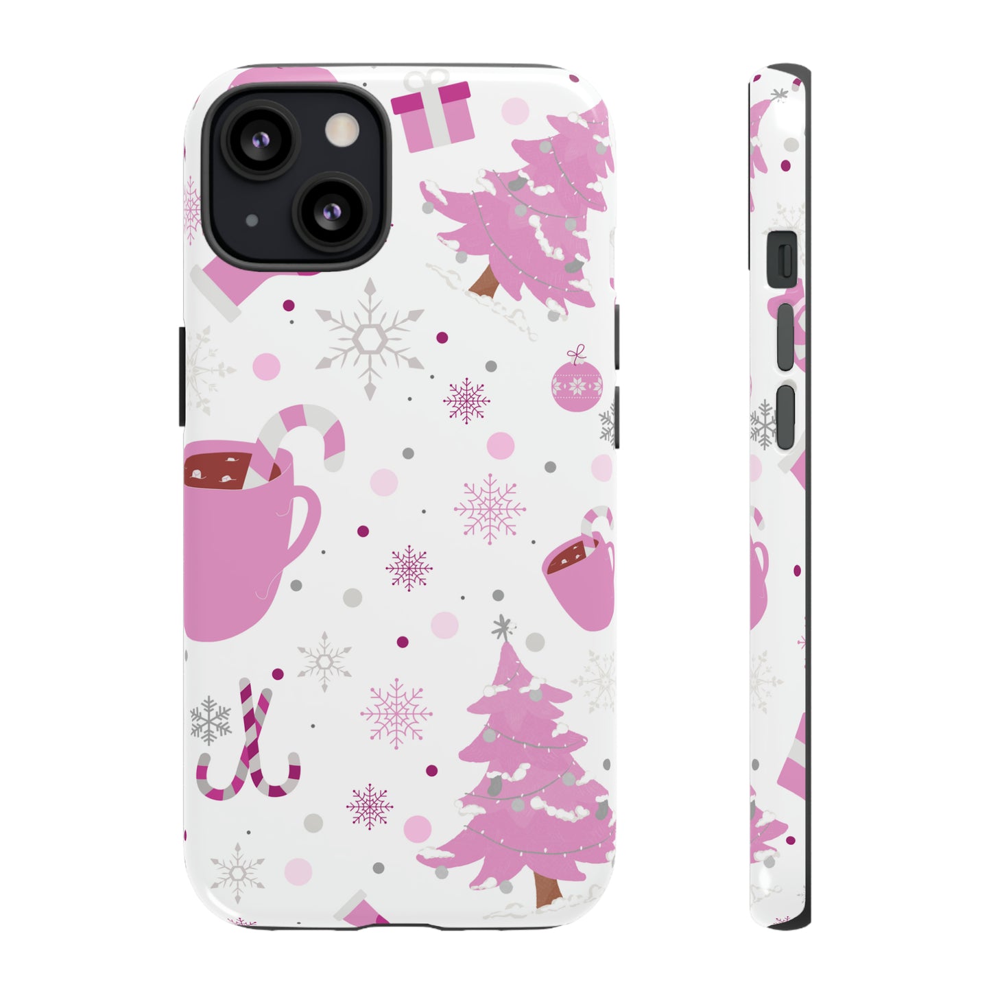 Pink Christmas Protective Case for Iphone, Samsung and