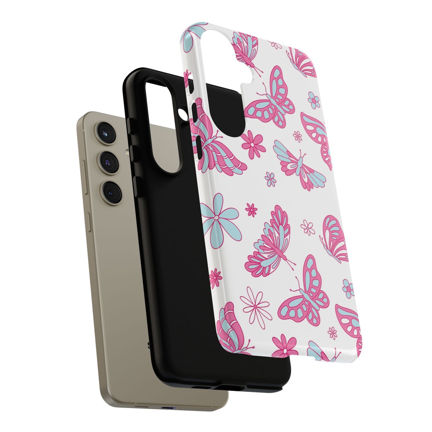Pastel Butterflies Protective Phone Case