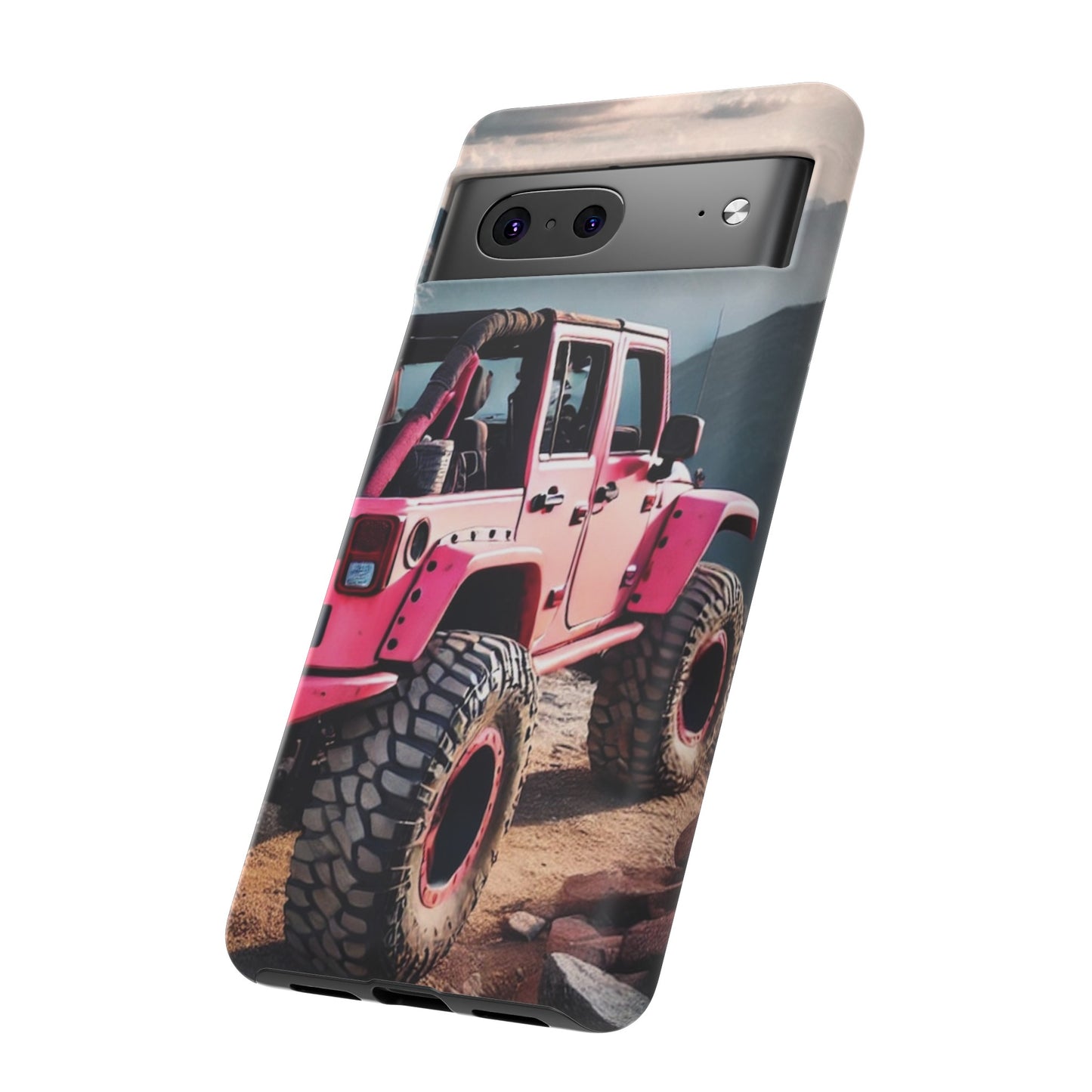 Pink Jeep Protective Phone Case