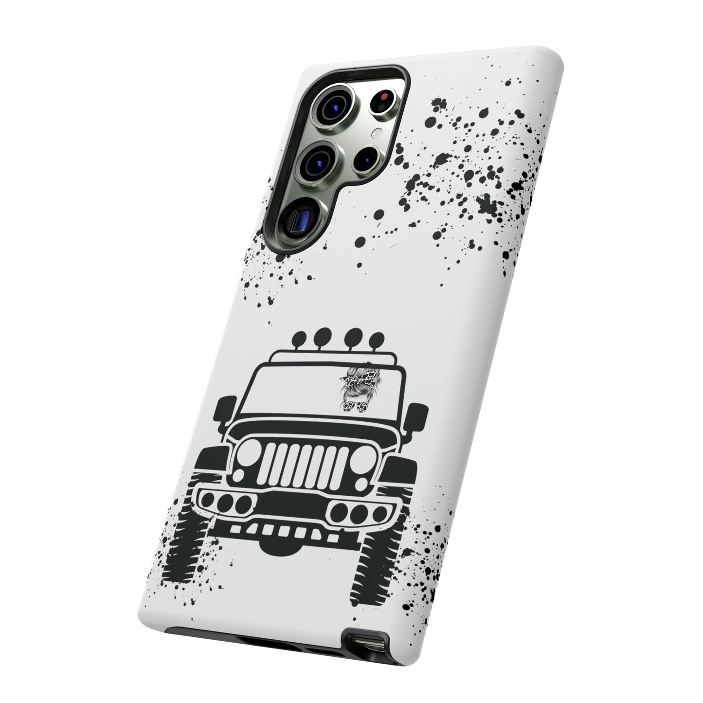 Off Road Girl Cow Print Shades Protective Phone Case for Iphone, Samsung and Google Phones