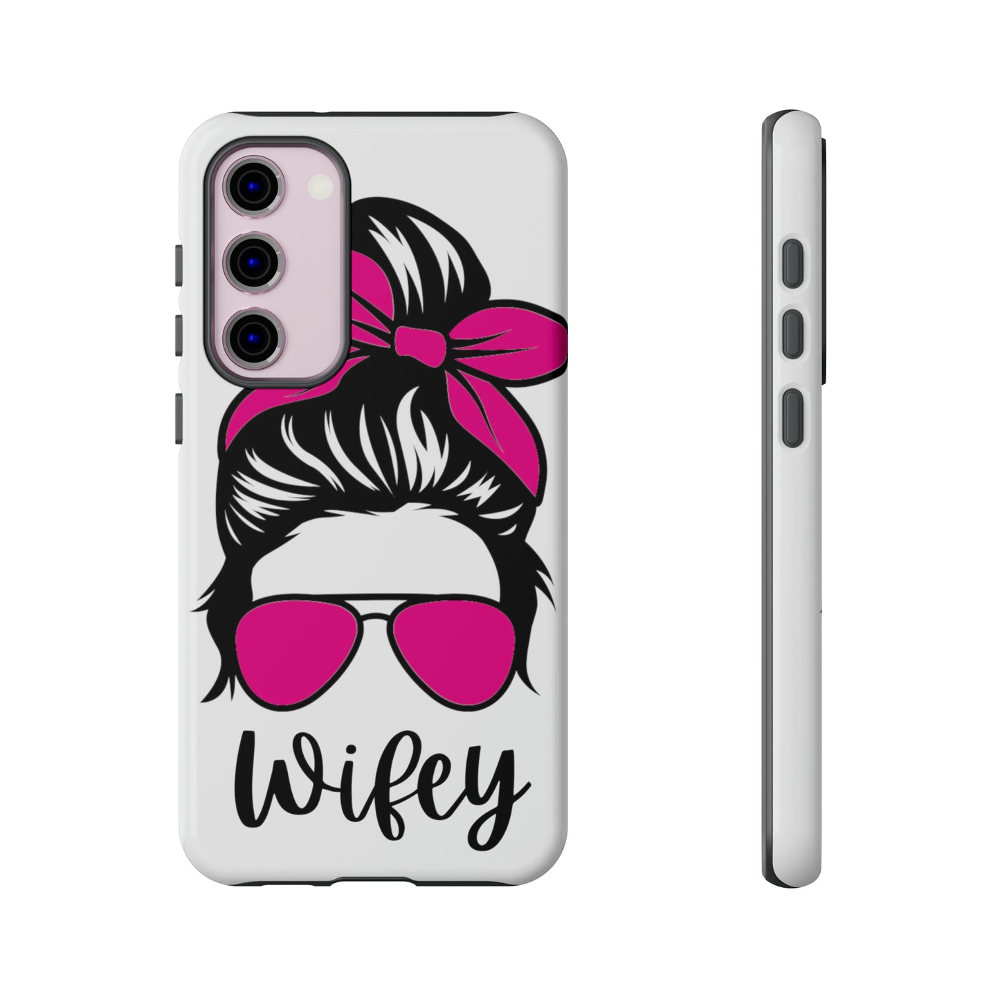 Pink Wifey Protective Case for IPhone, Samsung and Google