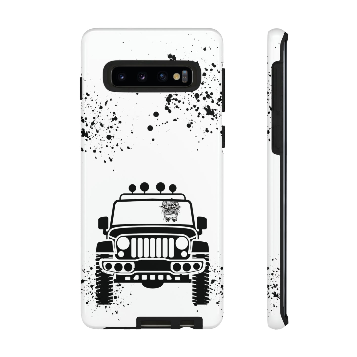 Off Road Girl Cow Print Shades Protective Phone Case for Iphone, Samsung and Google Phones