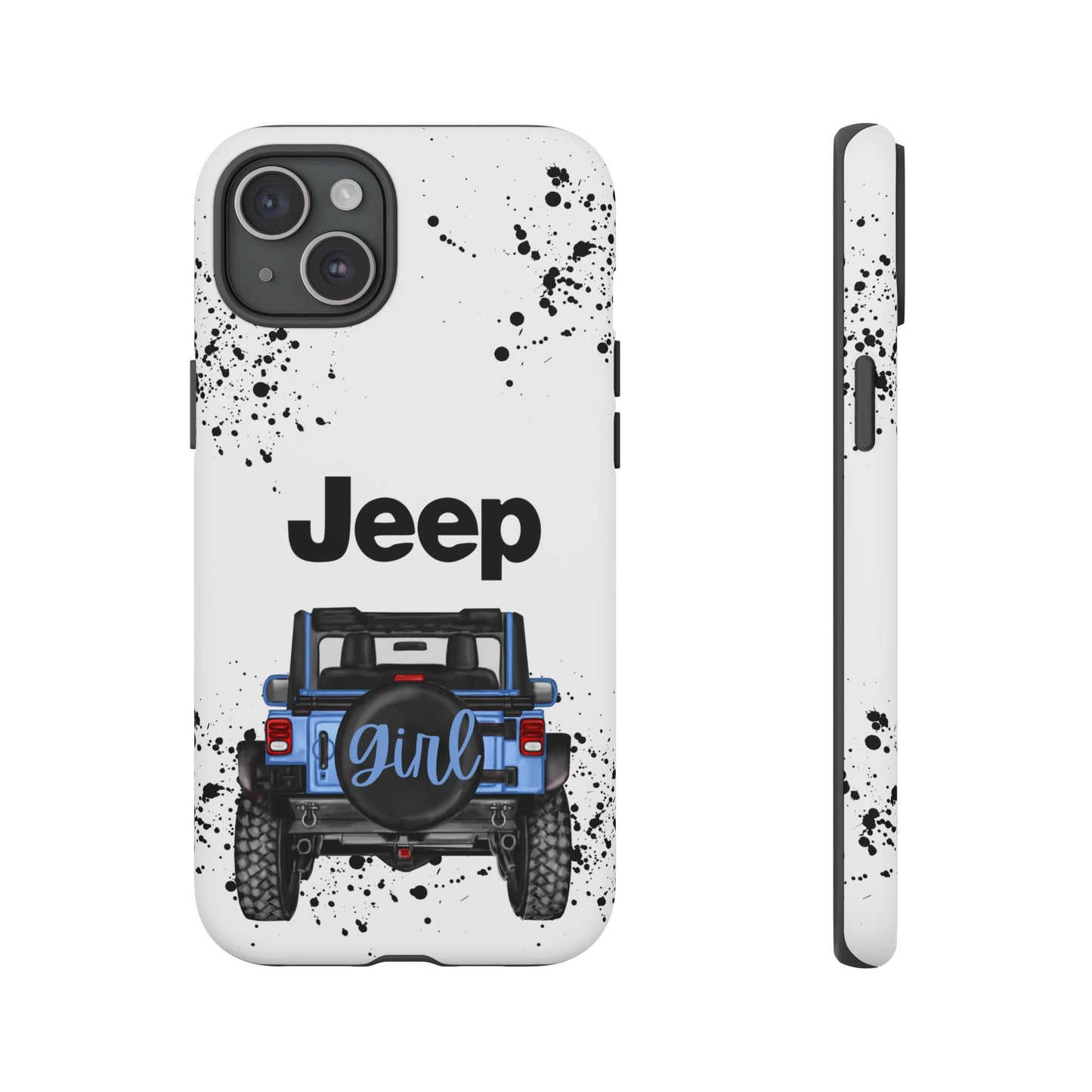 Off Road Girl Light Blue Protective Case for Iphone, Google and Samsung Phones
