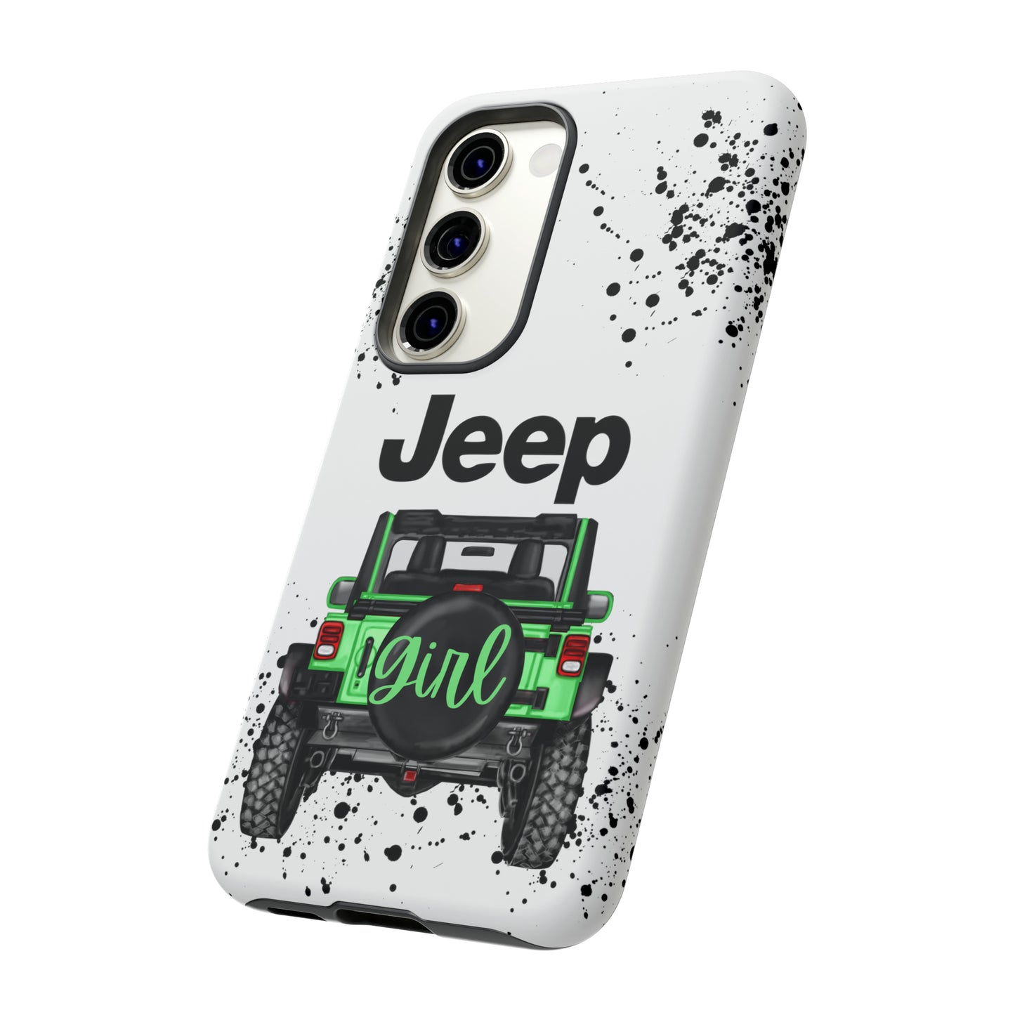 Off Road Girl Light Green Protective Case for Iphone, Google and Samsung Phones