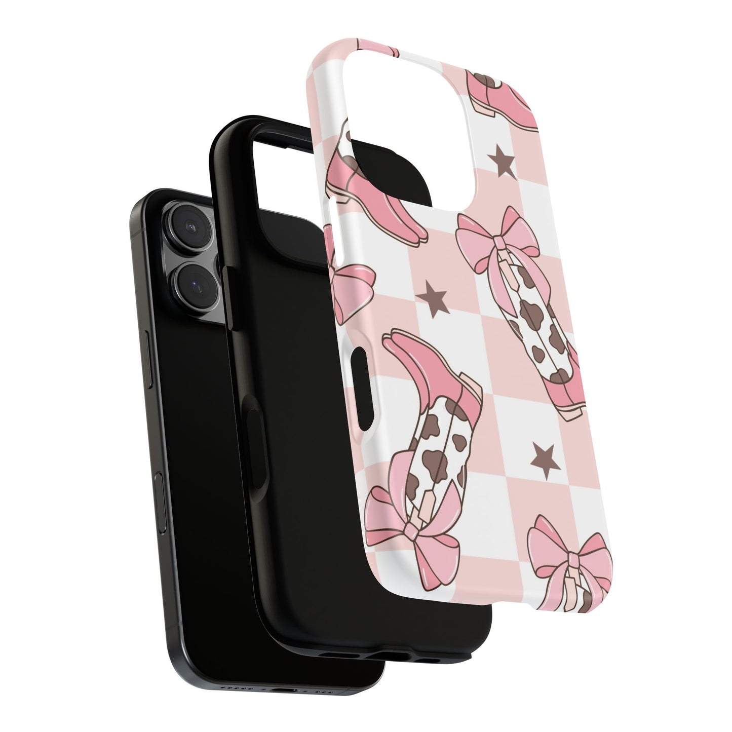 Cowboy Boots and Bows Protective Phone Case