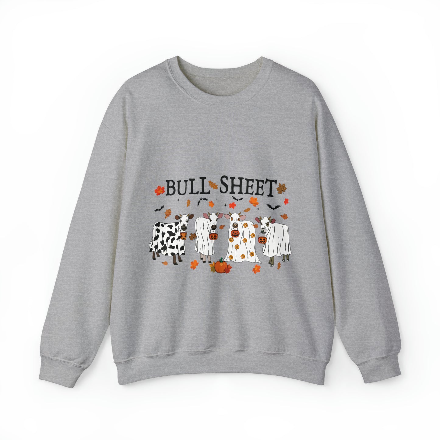 Bull Sheet Cow Ghost Unisex Heavy Blend™ Crewneck Sweatshirt