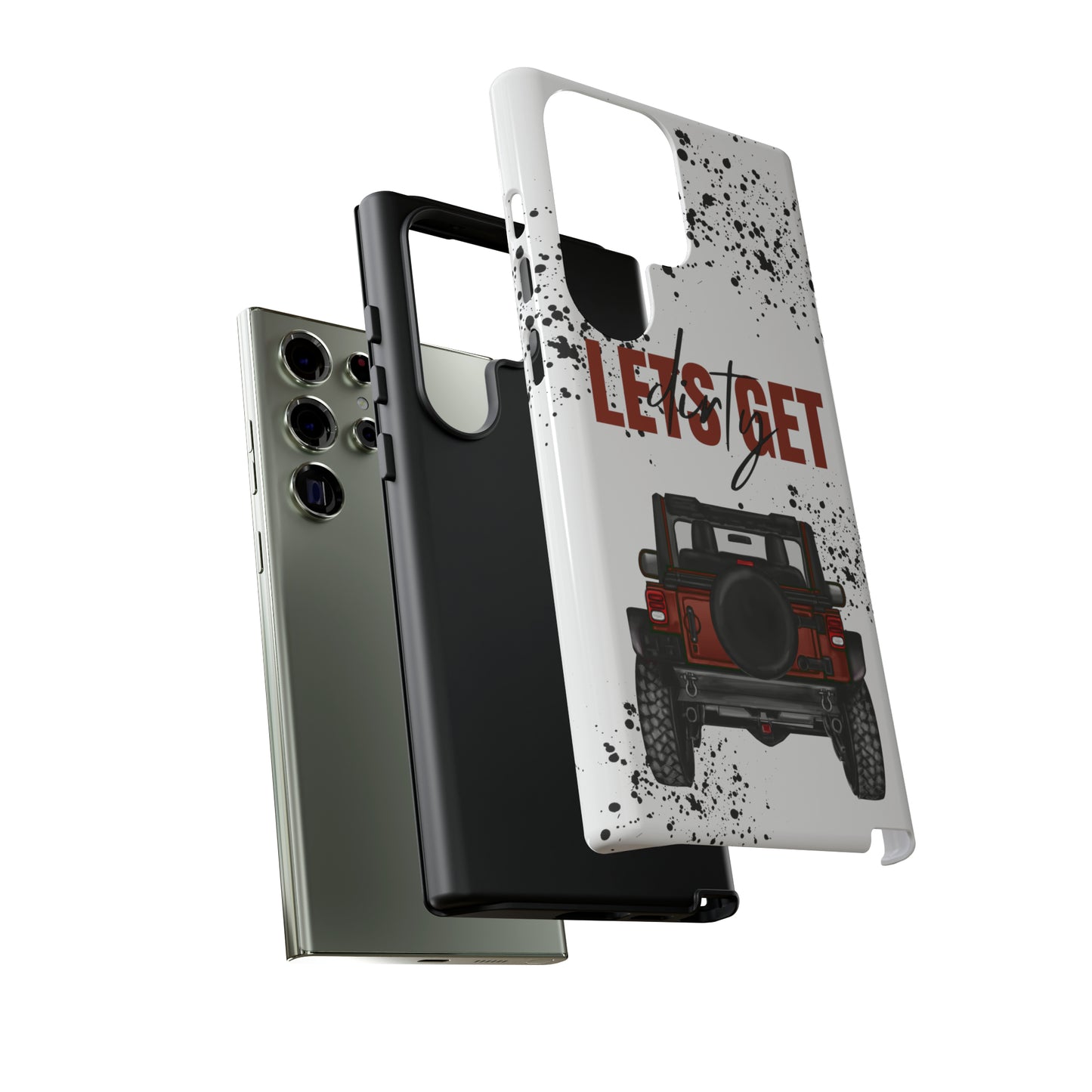 Lets Get Dirty Splatter Rust Protective Phone Case