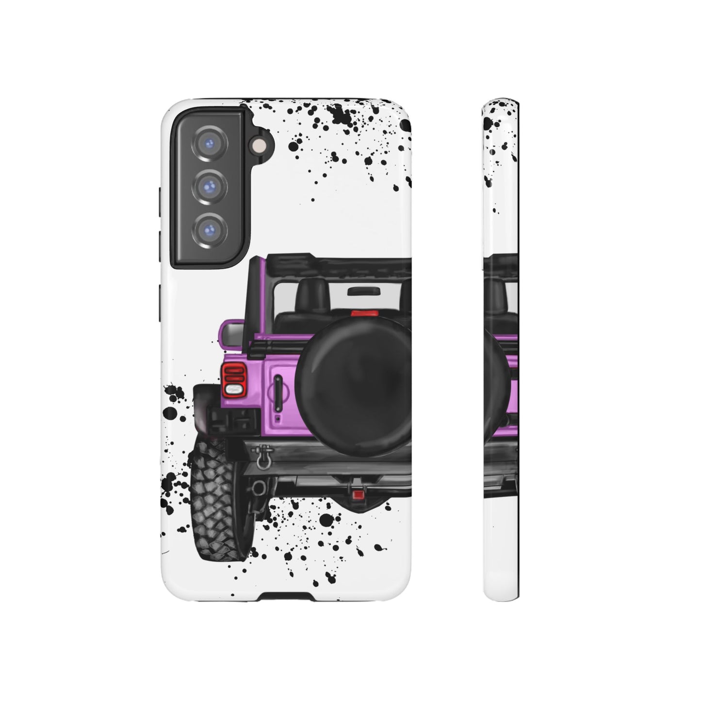 Off Road Life Charcoal Pink/Light Purple Protective Case for Iphone, Google and Samsung