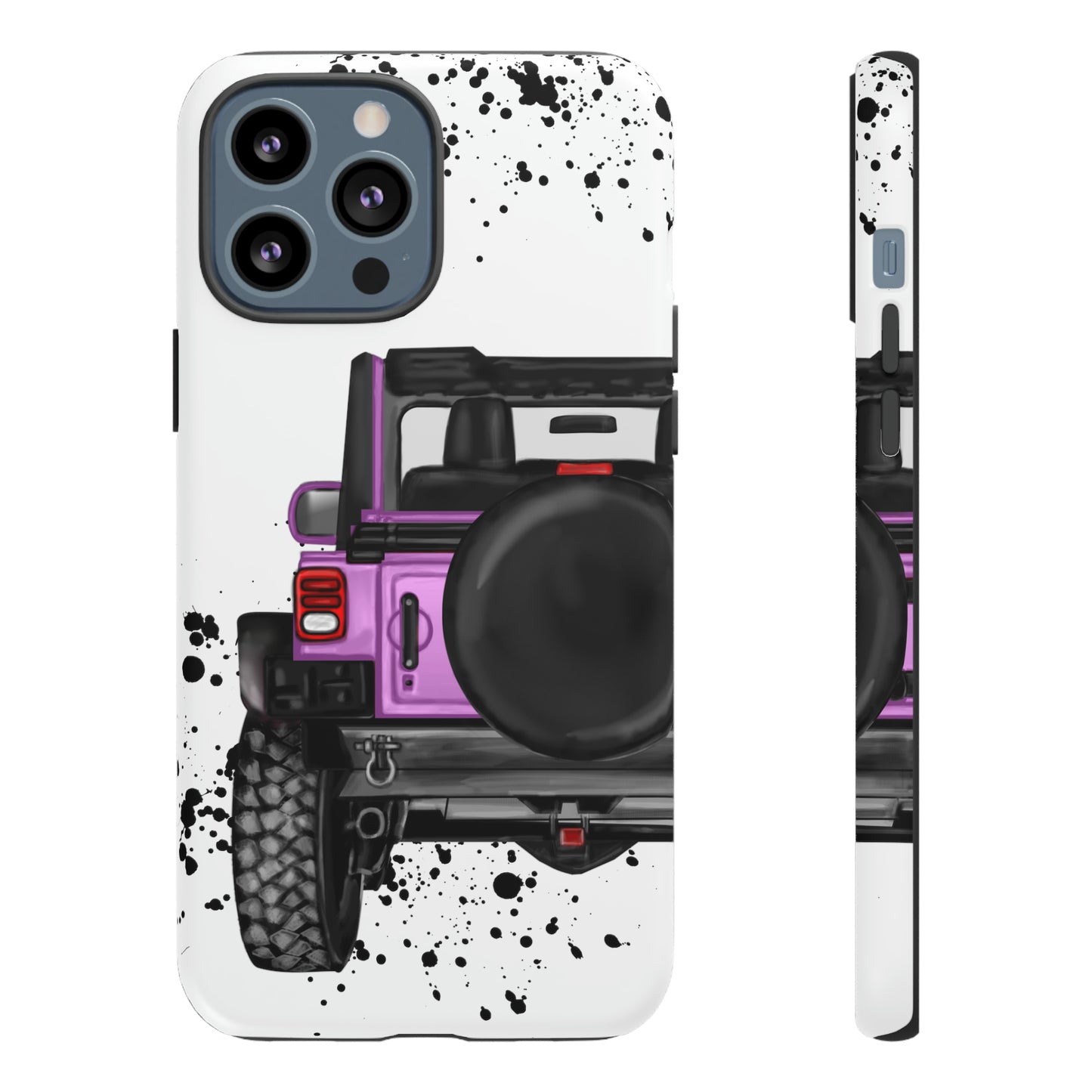 Off Road Life Charcoal Pink/Light Purple Protective Case for Iphone, Google and Samsung