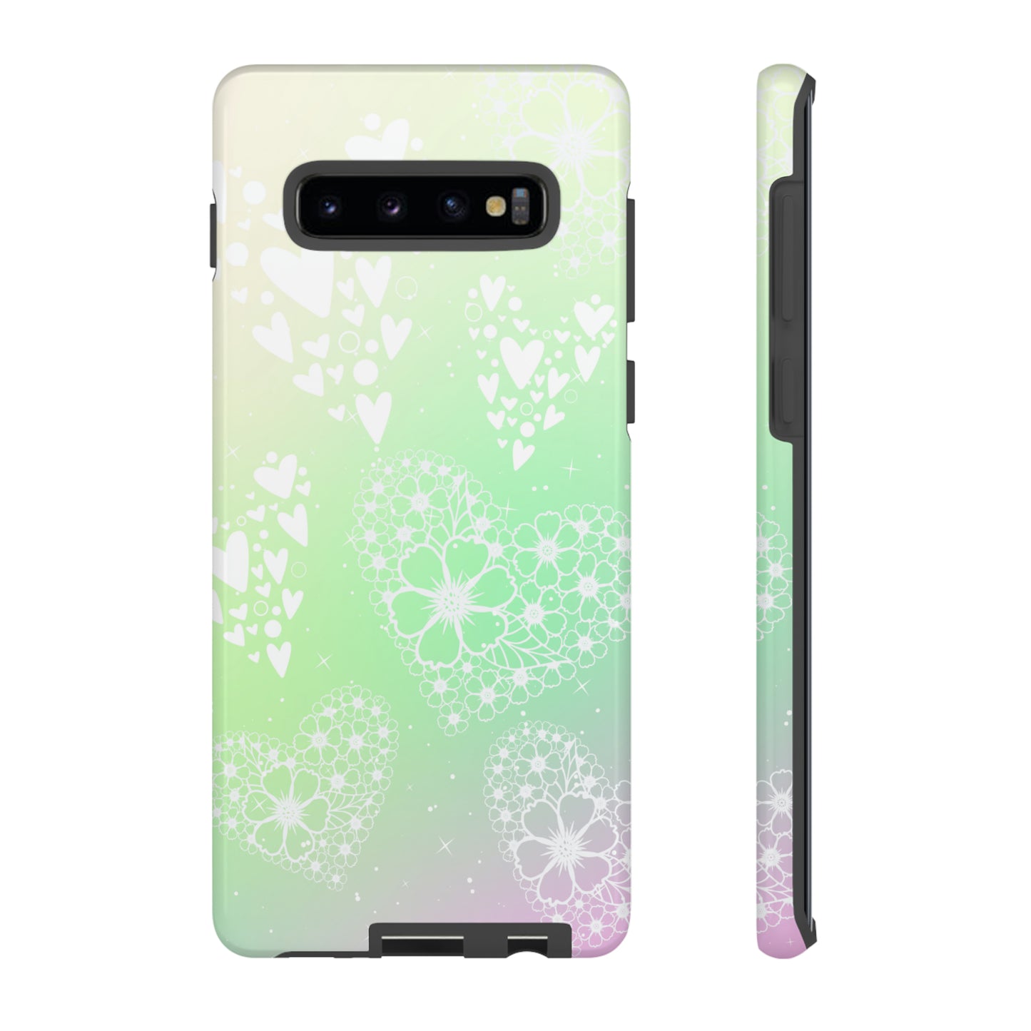 Pastel Heart Ombre Protective Case for Iphone, Google and Samsung