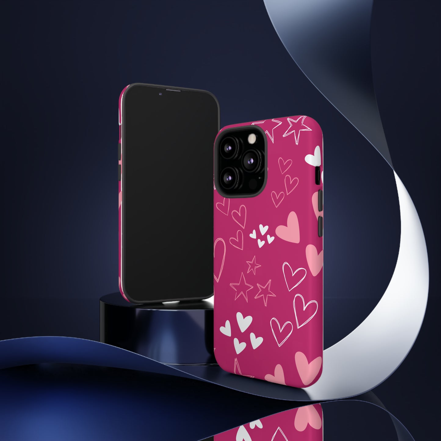 Heart and Stars Protective Case for Google, IPhone and Samsung phones