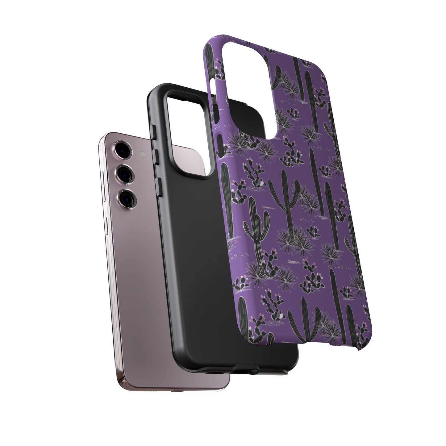 Purple Cactus Love Phone Case