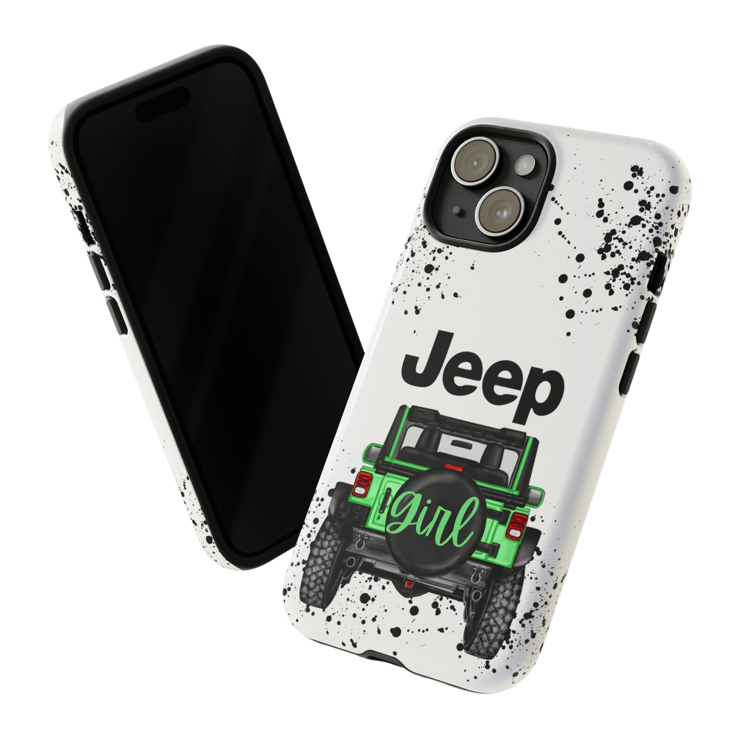 Off Road Girl Light Green Protective Case for Iphone, Google and Samsung Phones