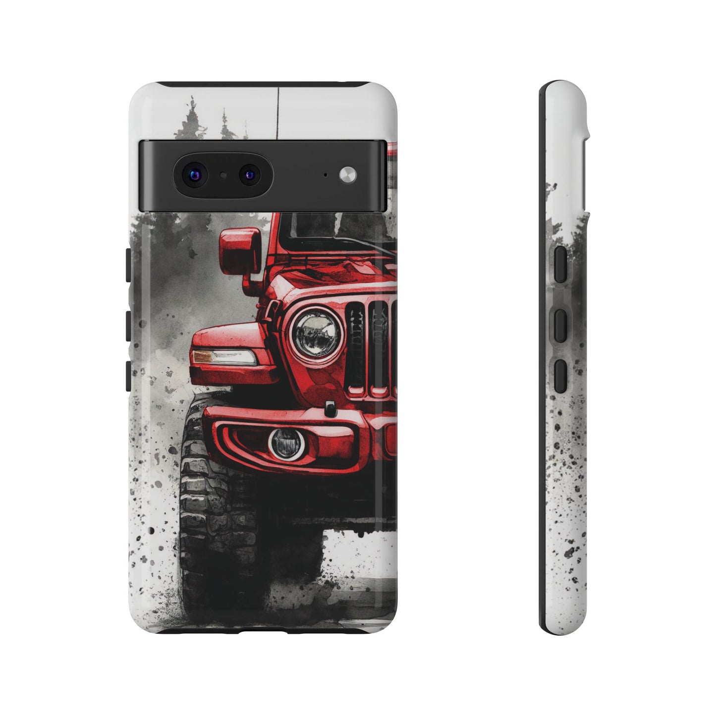 Off Road Love Red Wrangler Protective Phone Case for Iphone, Samsung and Google Phones