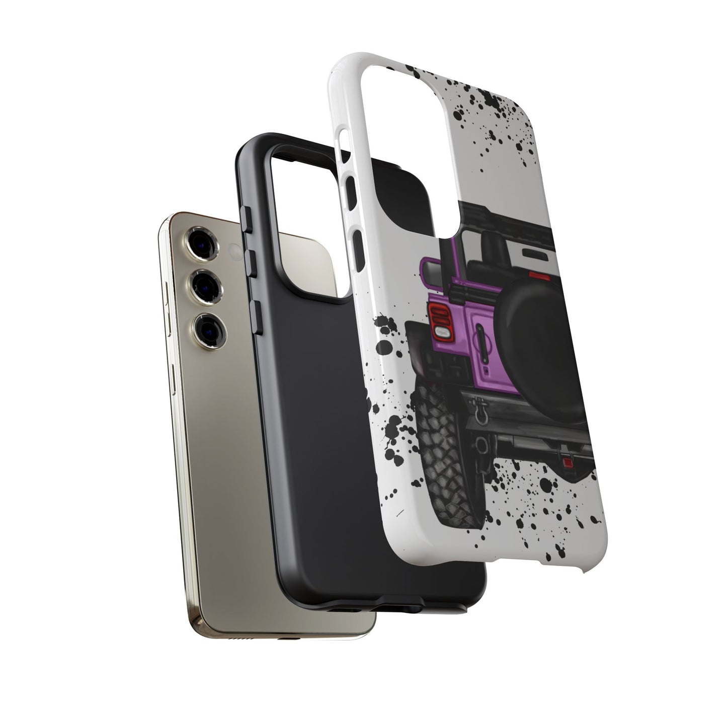 Off Road Life Pink/Light Purple Protective Case for Iphone, Google and Samsung