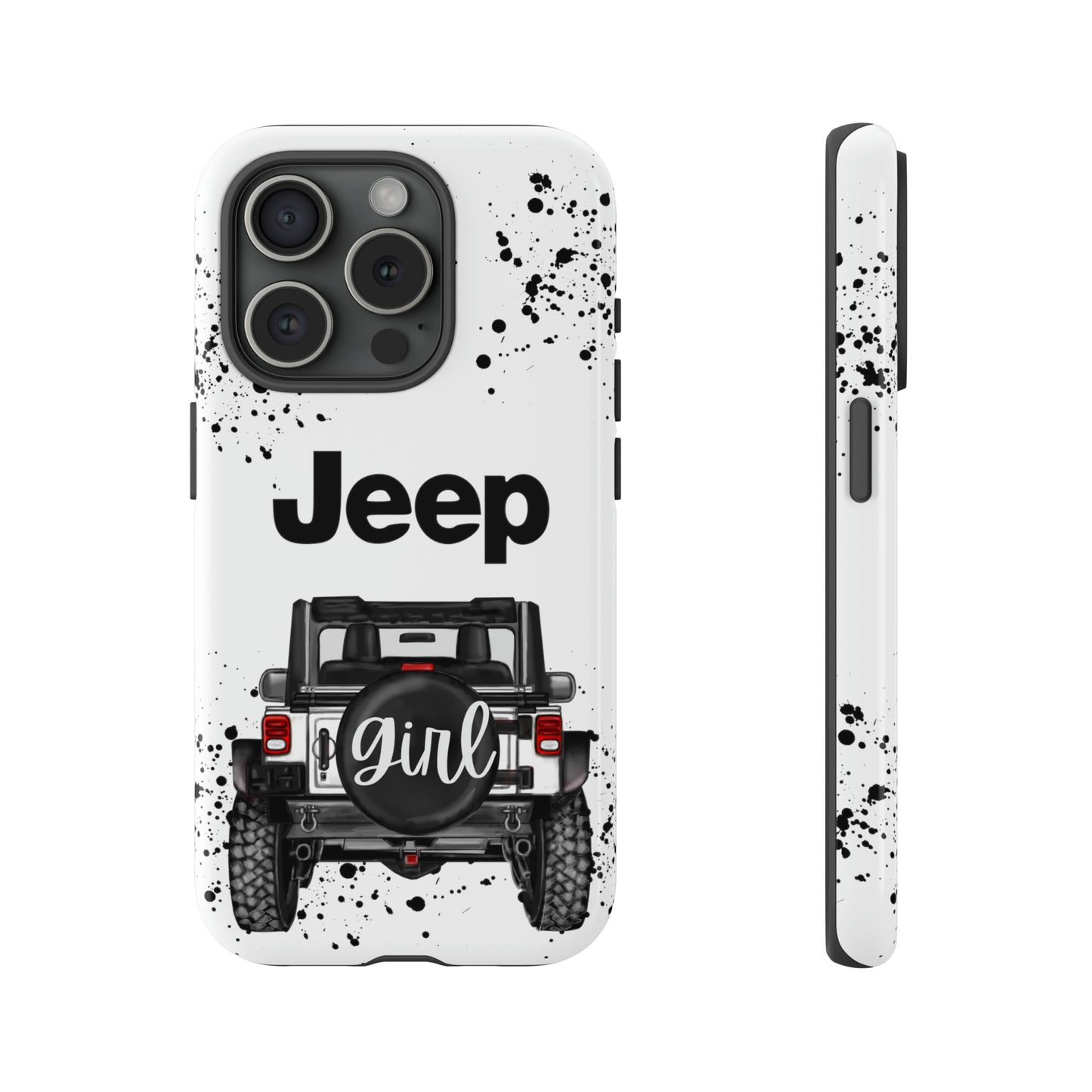 Off Road Girl White Protective Case for Iphone, Google and Samsung Phones