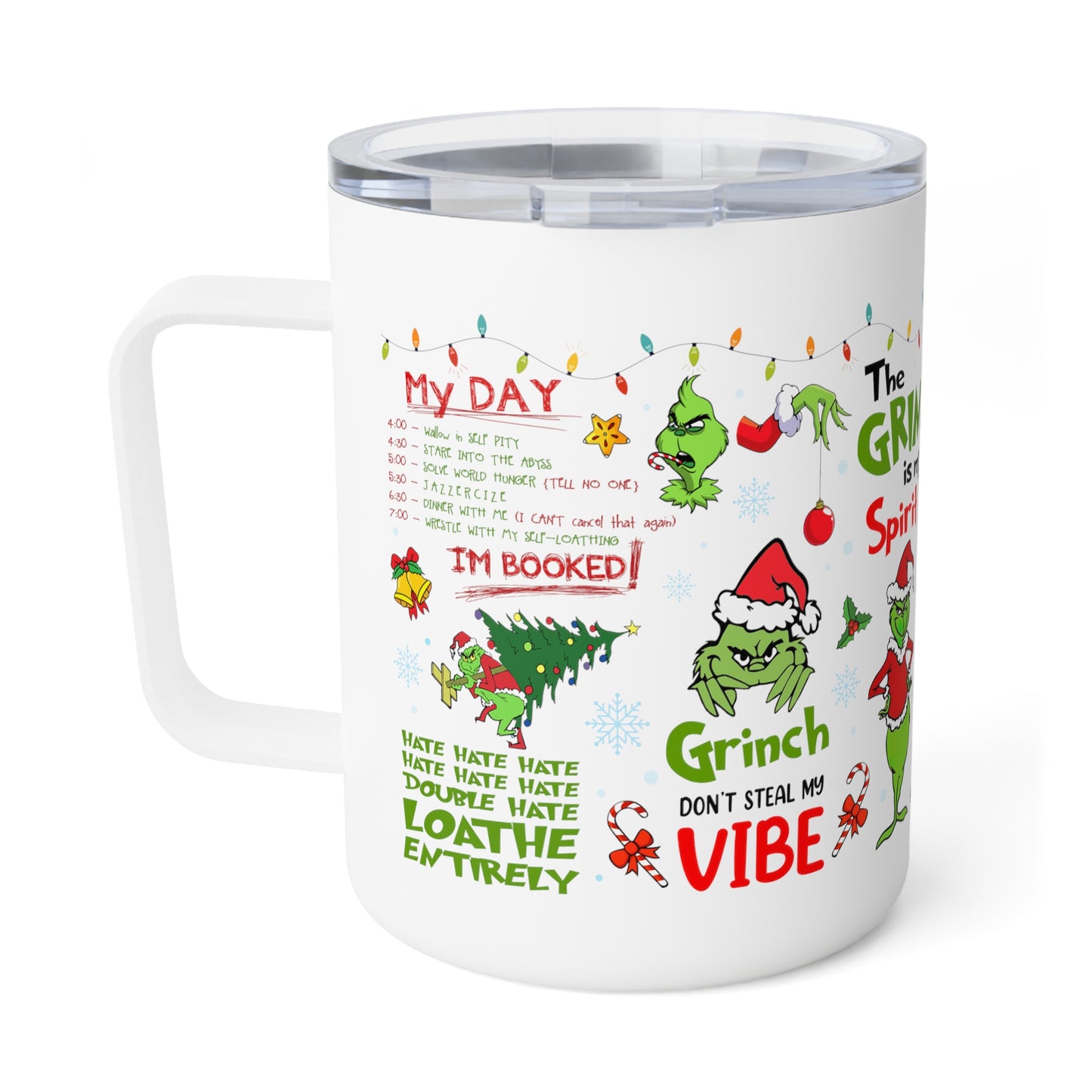 Grinchmas Insulated Coffee Mug, 10oz