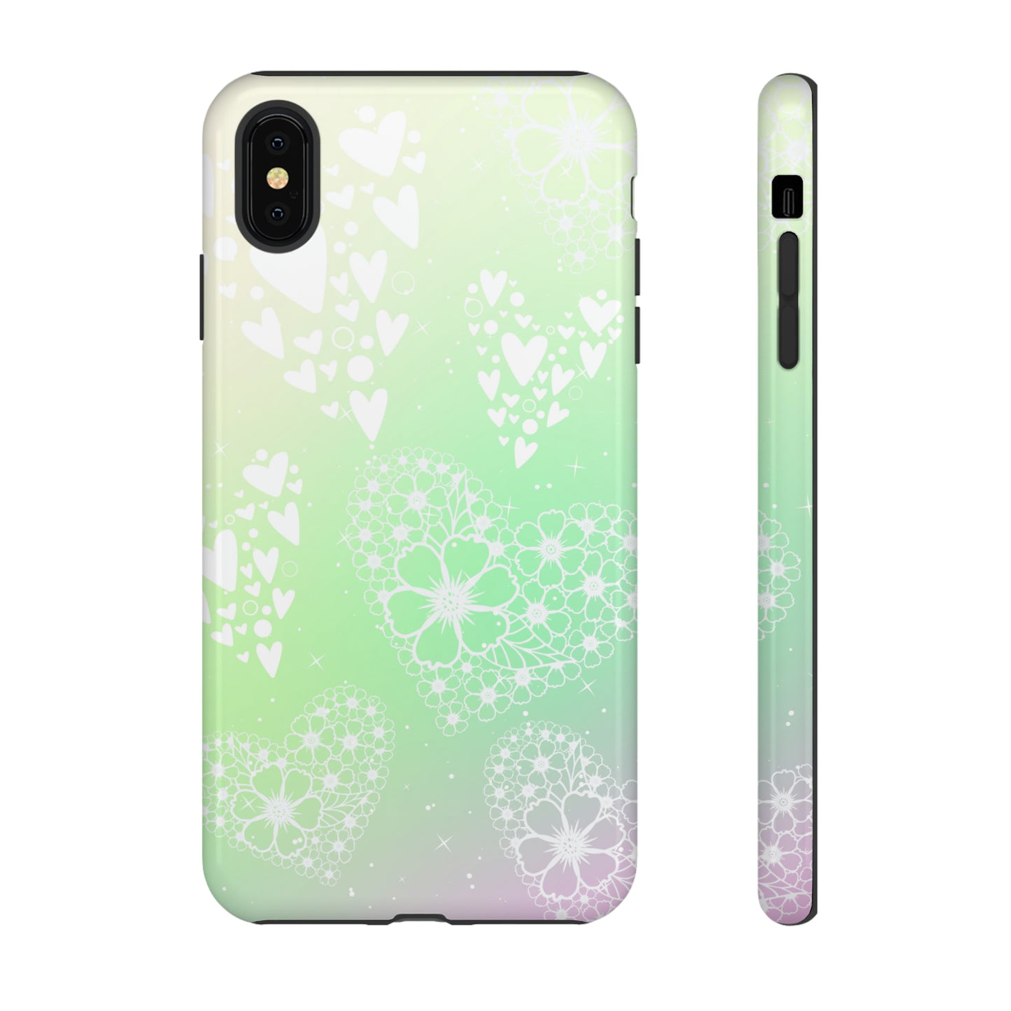 Pastel Heart Ombre Protective Case for Iphone, Google and Samsung