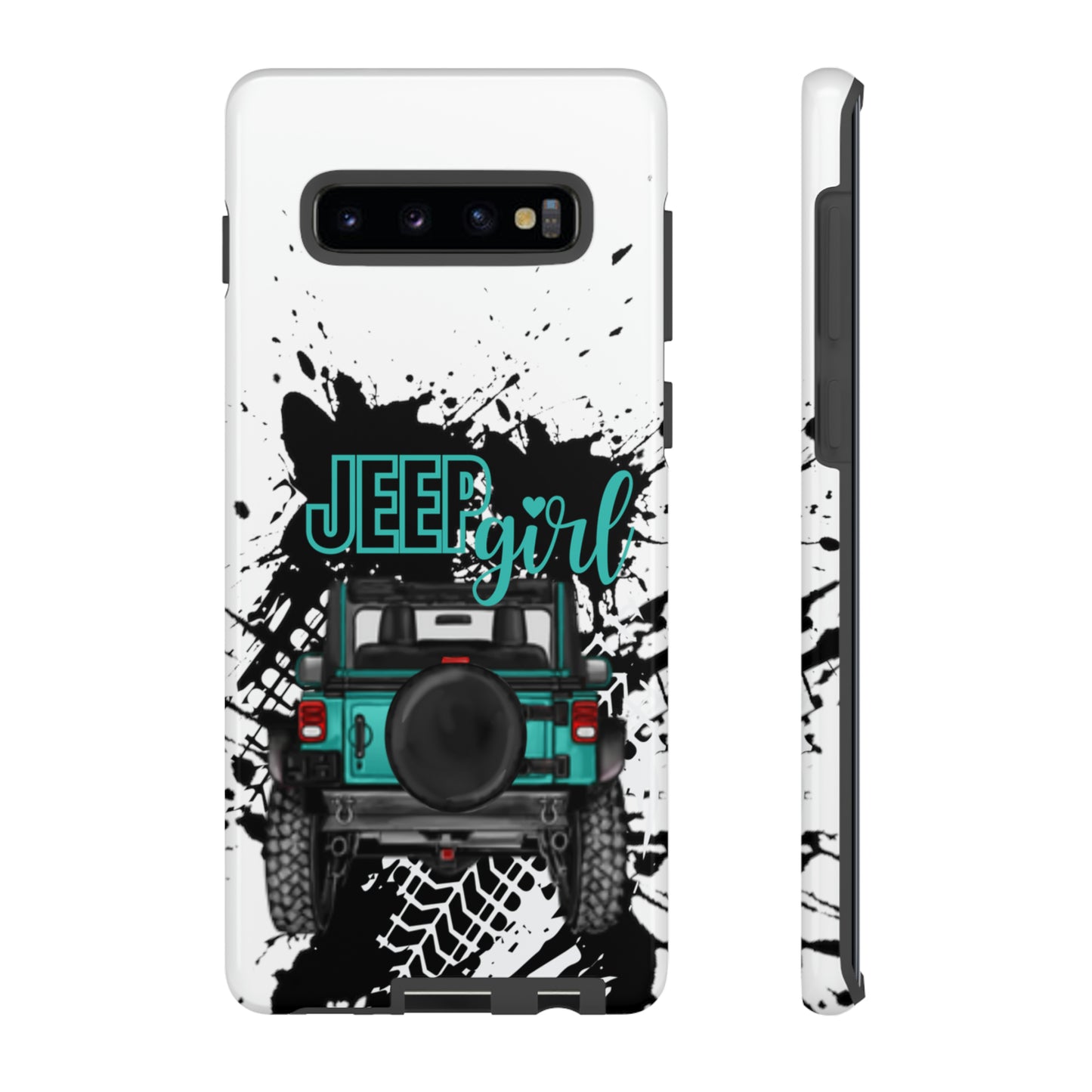 Off Road Girl Turquoise Tough Cases