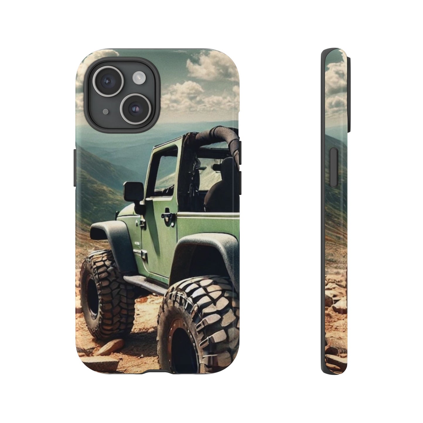 Green Off Road Protective Phone Case