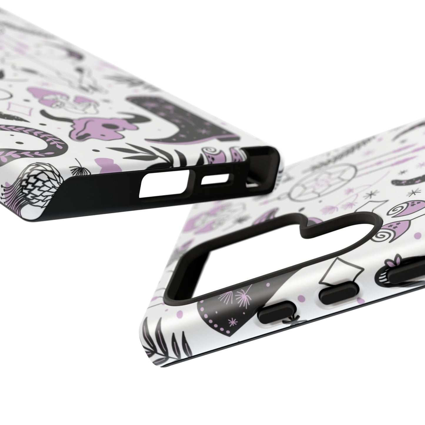 Purple and Black Western Protective Drop Proof Case Iphone, Samsung and Google phones