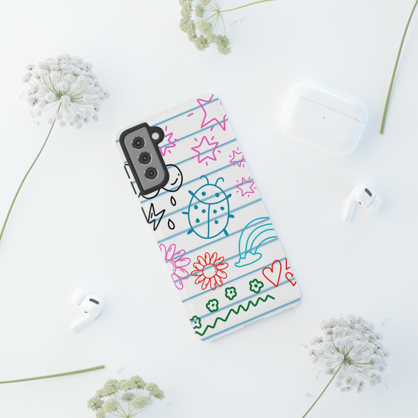 Kid Doodles Protective Phone Case for IPhone, Google and Samsung phones