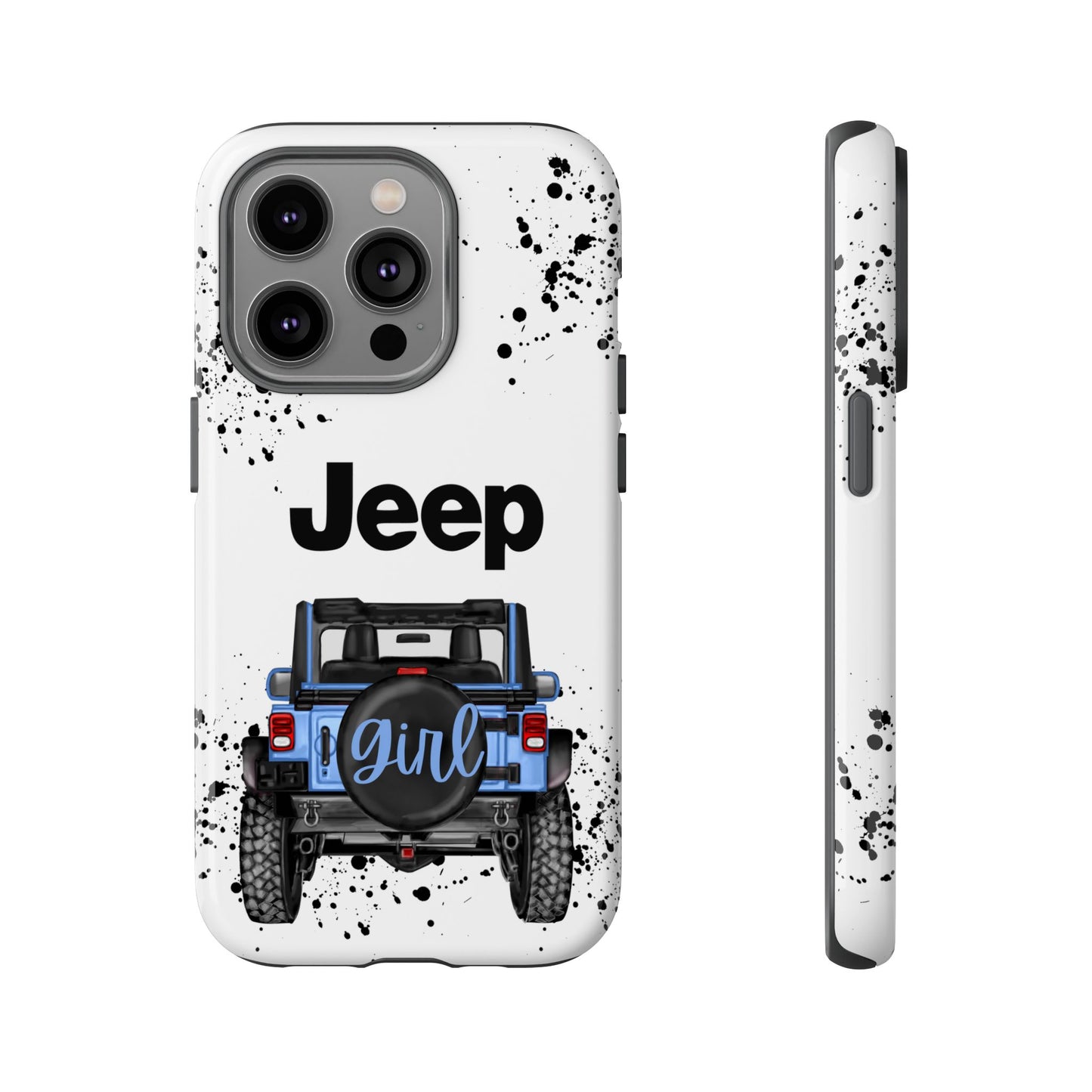 Off Road Girl Light Blue Protective Case for Iphone, Google and Samsung Phones